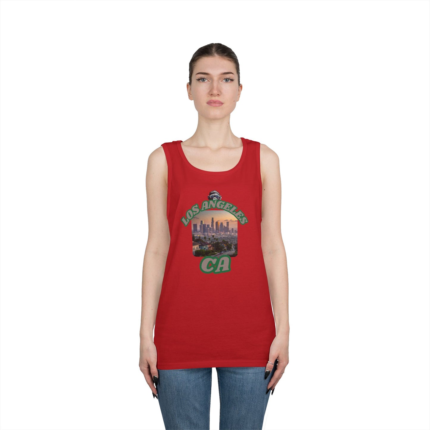 Los Angeles Vintage Graphic Tank Top, Casual Summer Wear, Beach Day Outfit, Vacation Apparel, Gift for Travelers