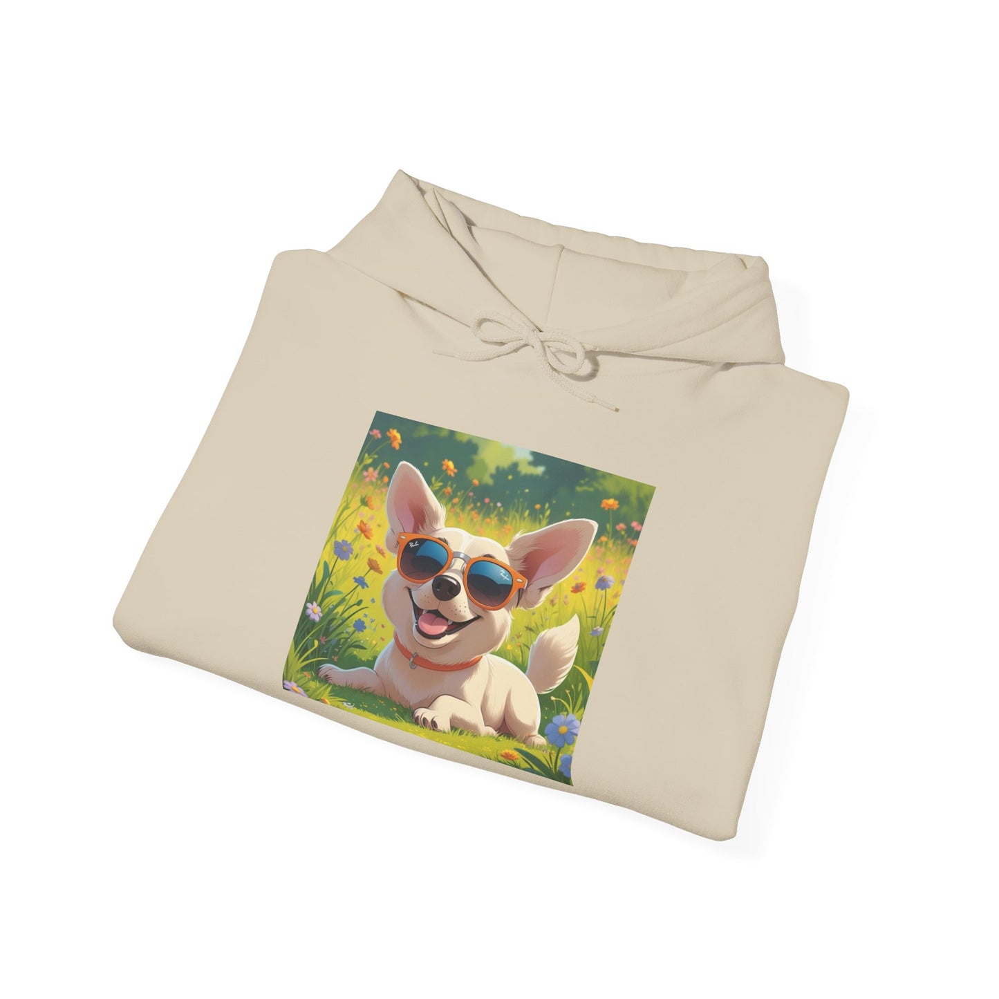 Playful Corgi Sweatshirt, Cozy Hoodie, Dog Lover Gift, Cute Pet Apparel, California Style, Sunglasses Dog Design