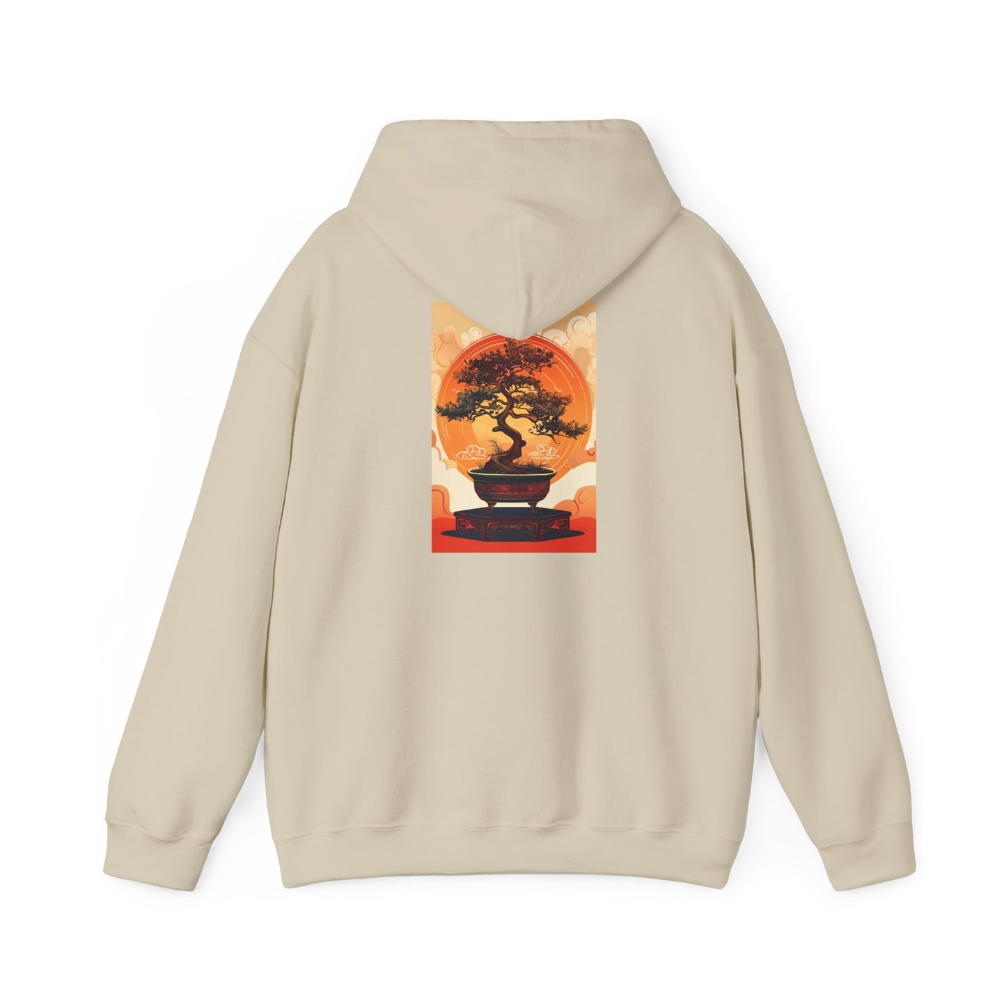 Oriental Tree Unisex Hoodie, Cozy Sweatshirt, Gift for Nature Lovers, Autumn Fashion, Casual Wear, Unique Graphic Apparel