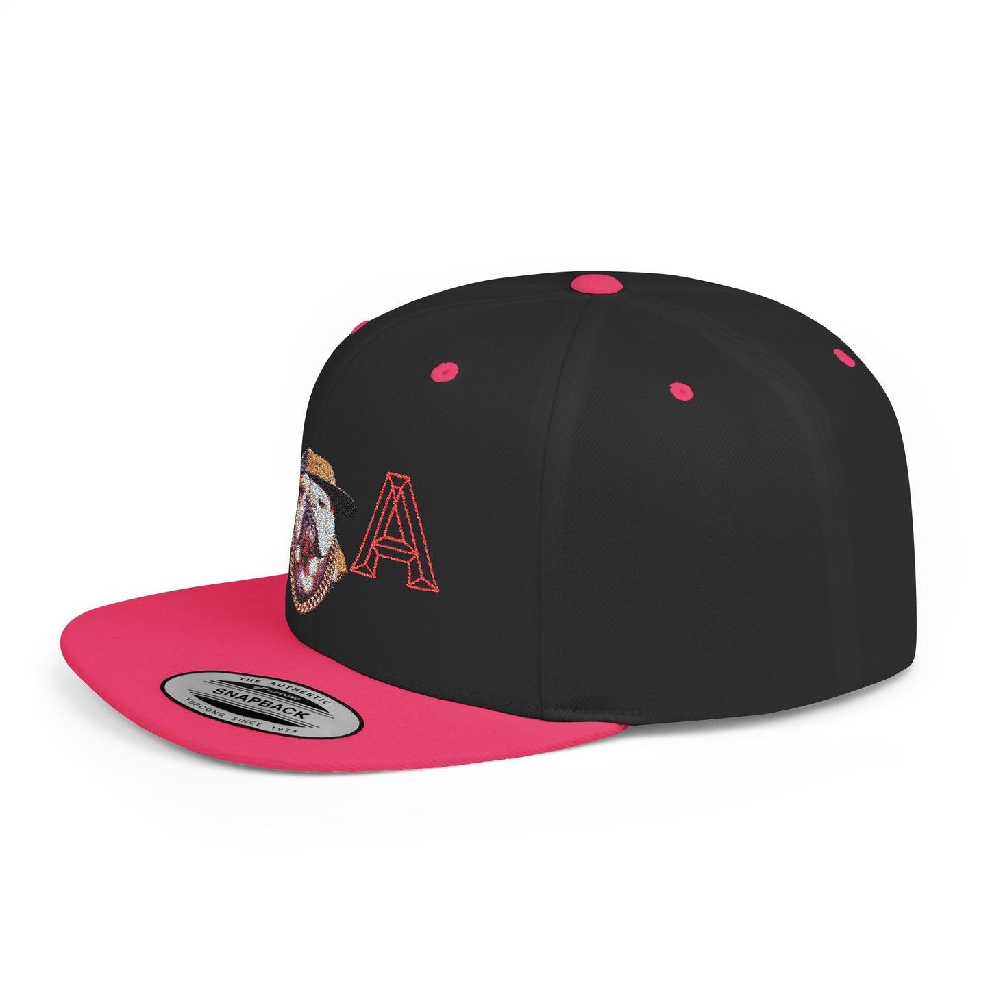 LA Graphic Flat Bill Snapback Hat, Trendy Urban Cap for Fashion Lovers, Perfect Gift for Birthdays, Summer Events, Street Style