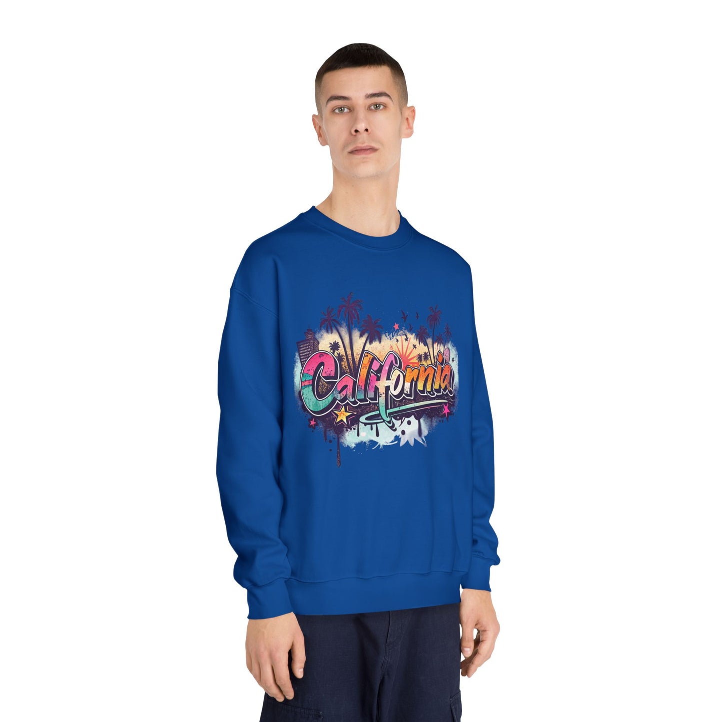 California Vibes Crewneck Sweatshirt | Perfect for Casual Outings, Travel, Spring, Summer, Gift for Friends