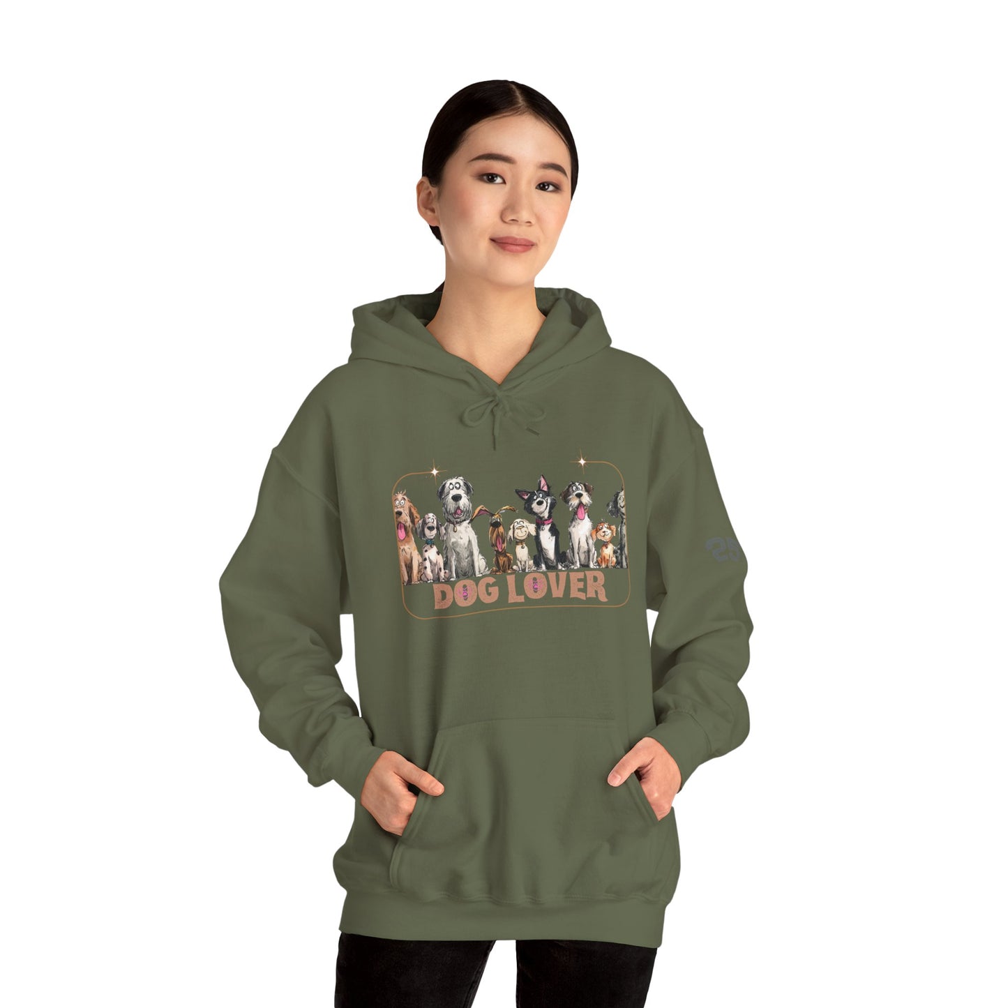 Dog Lover Hooded Sweatshirt - Cozy Gift for Pet Owners, Animal Lover Apparel, Casual Style, Warm Hoodie for Dog Lovers