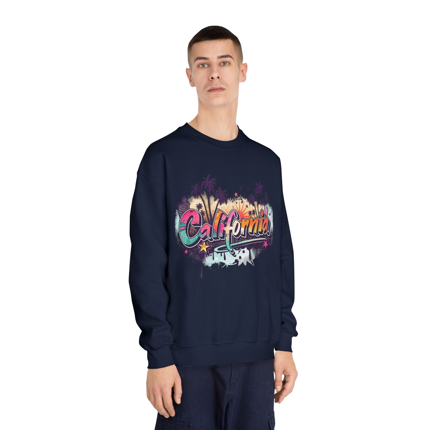 California Vibes Crewneck Sweatshirt | Perfect for Casual Outings, Travel, Spring, Summer, Gift for Friends
