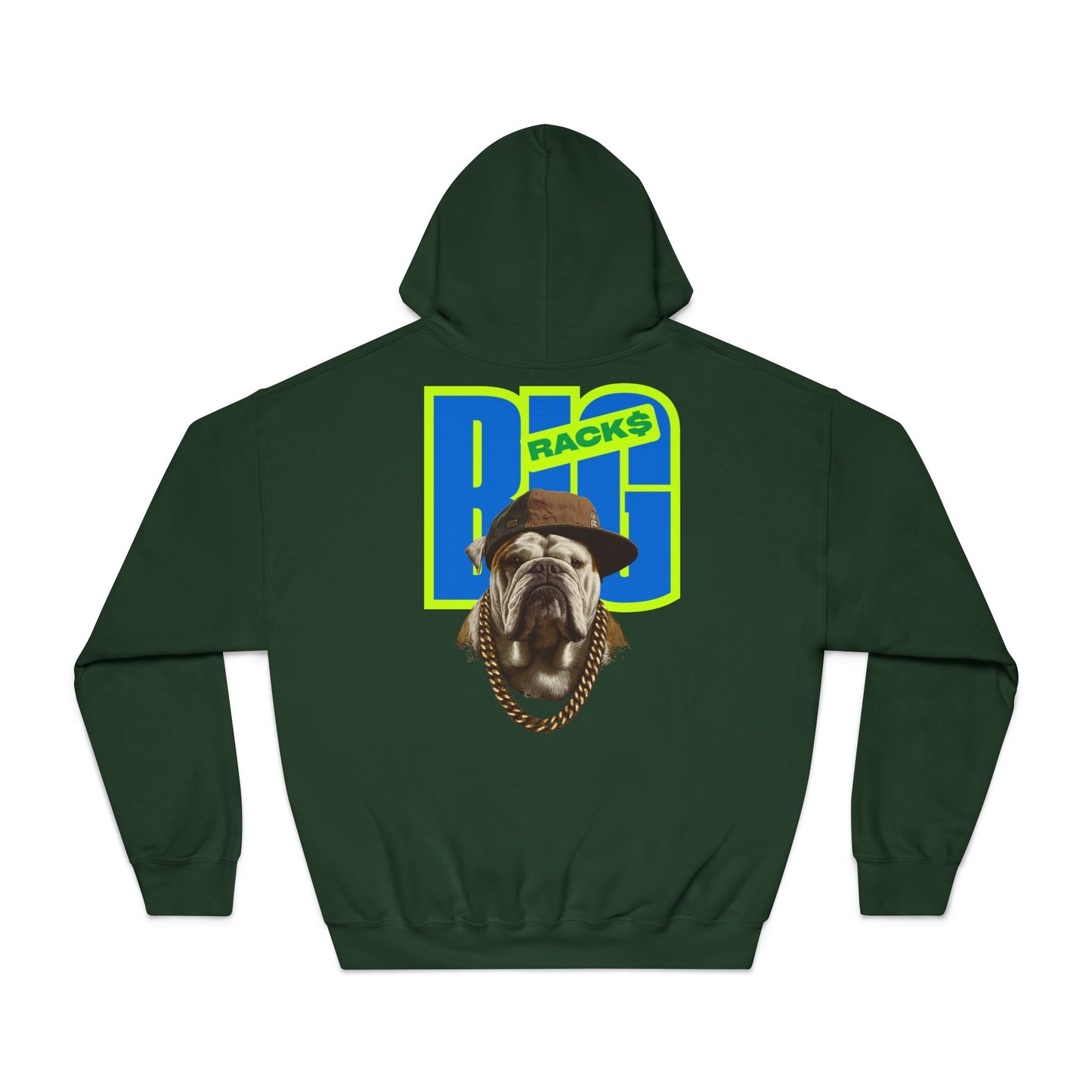 LA & BIG RACKS Hooded Sweatshirt, Unisex Hoodie, Funny Sweatshirt, Gift for Dog Lovers, Casual Wear, Streetwear Style