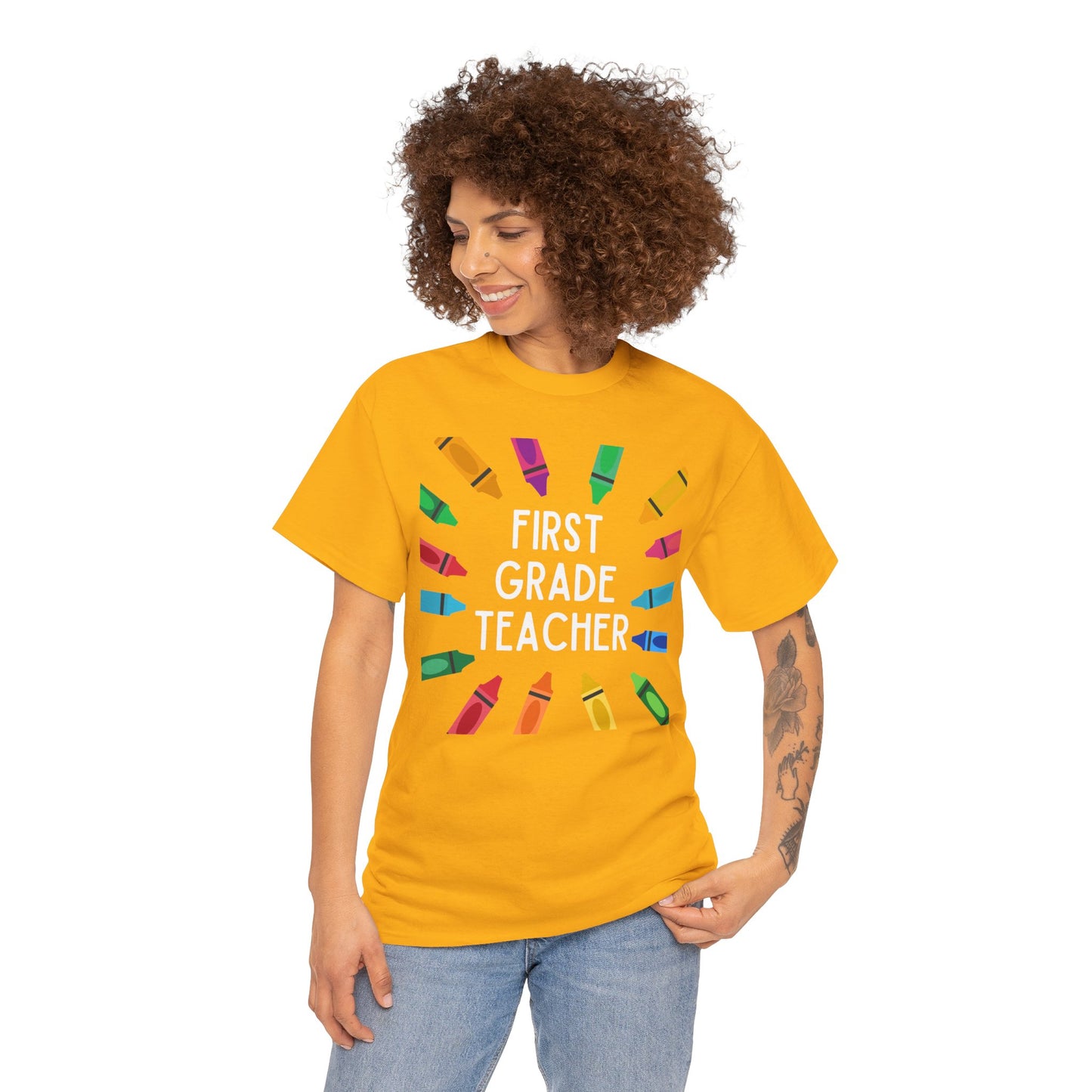 First Grade Teacher Tee - Fun Educational Gift, Classroom Shirt, Back to School Outfit, Teacher Appreciation, Gift for Educators