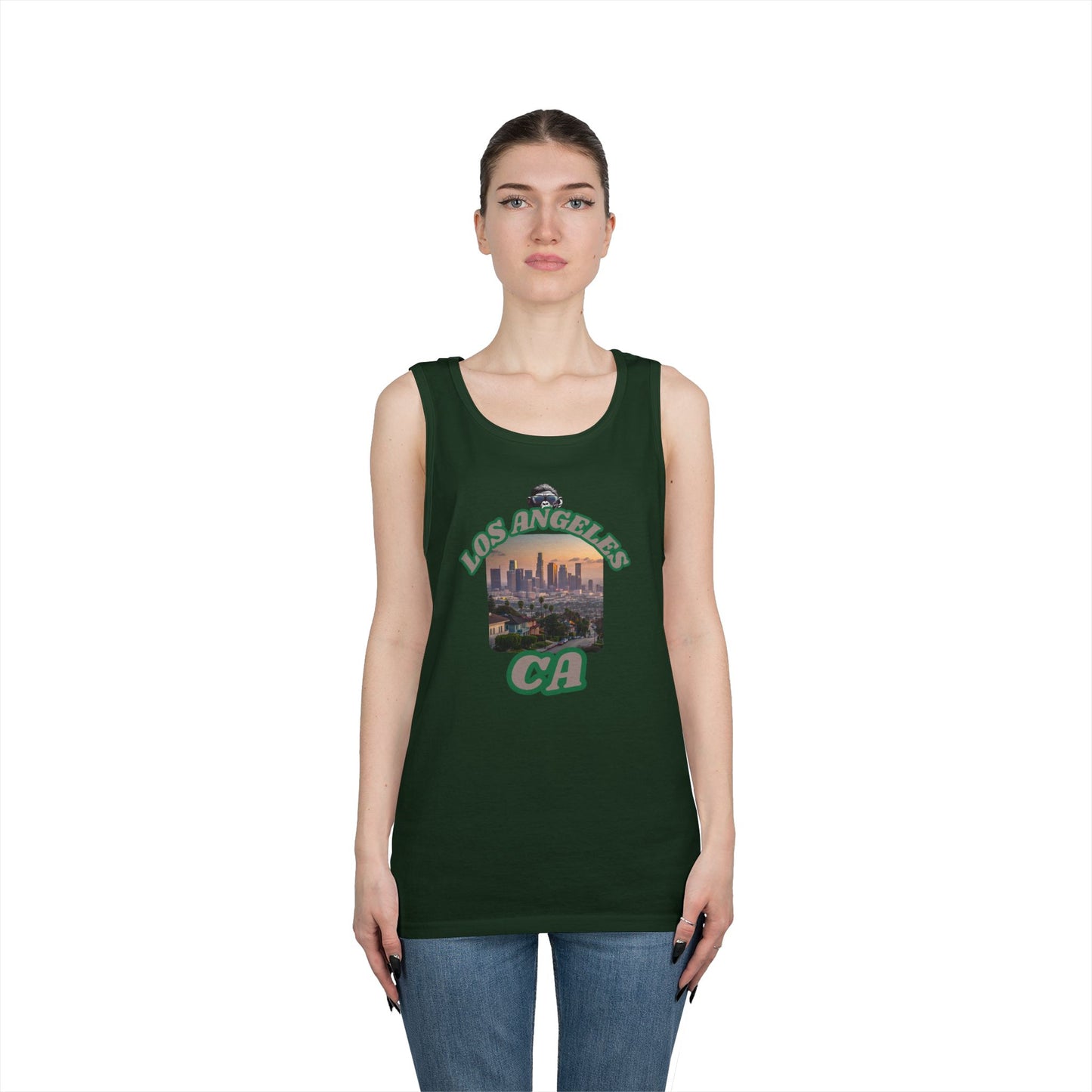 Los Angeles Vintage Graphic Tank Top, Casual Summer Wear, Beach Day Outfit, Vacation Apparel, Gift for Travelers