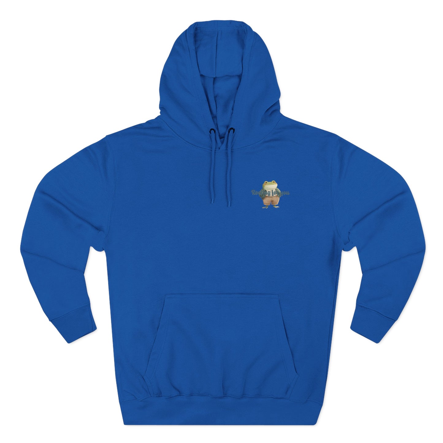 Encouraging Frog Fleece Hoodie, Gift for Friends, Motivational Apparel, Cute Animal Sweatshirt, Supportive Layering Piece