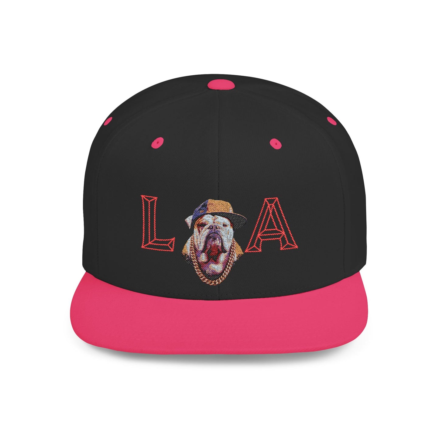 LA Graphic Flat Bill Snapback Hat, Trendy Urban Cap for Fashion Lovers, Perfect Gift for Birthdays, Summer Events, Street Style