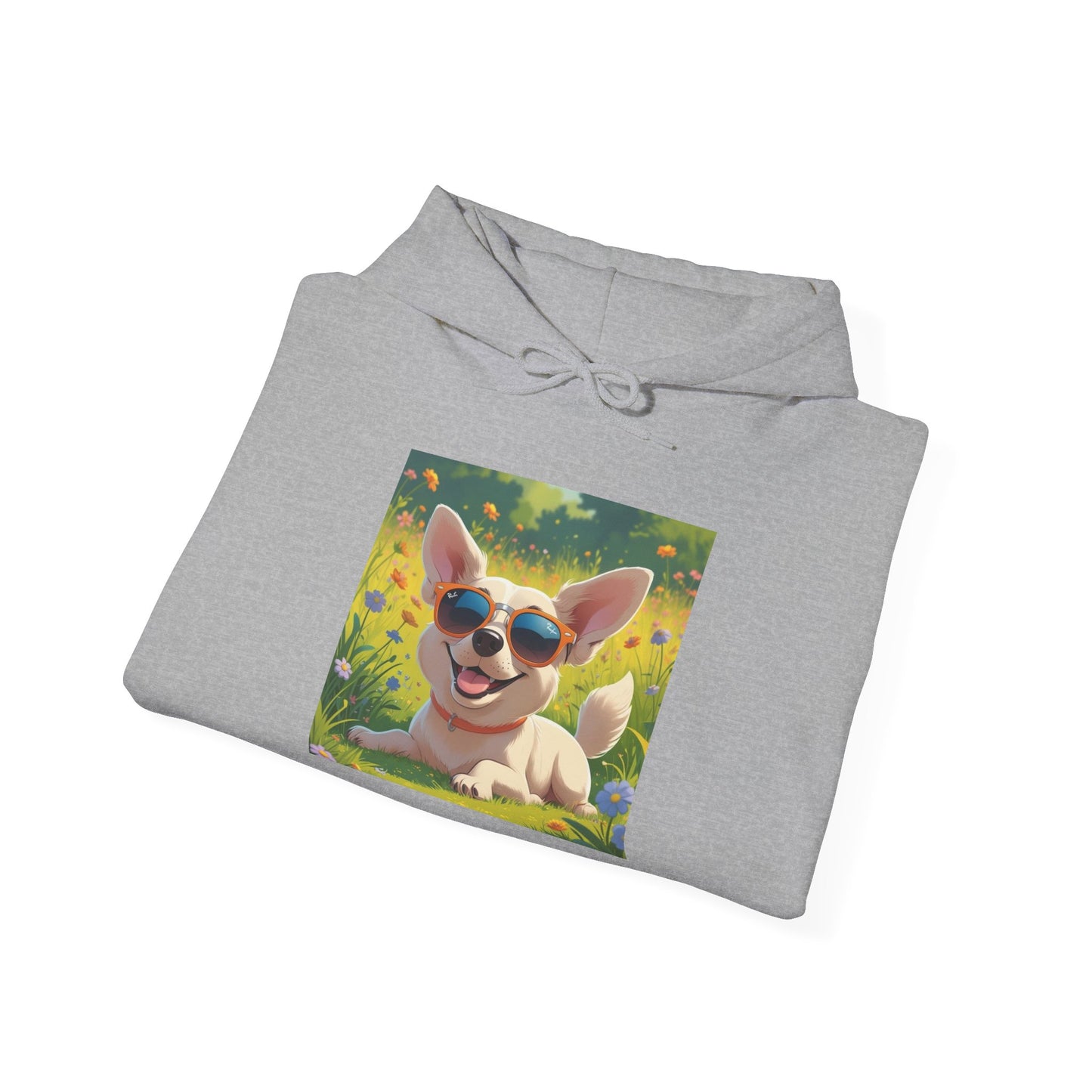 Playful Corgi Sweatshirt, Cozy Hoodie, Dog Lover Gift, Cute Pet Apparel, California Style, Sunglasses Dog Design