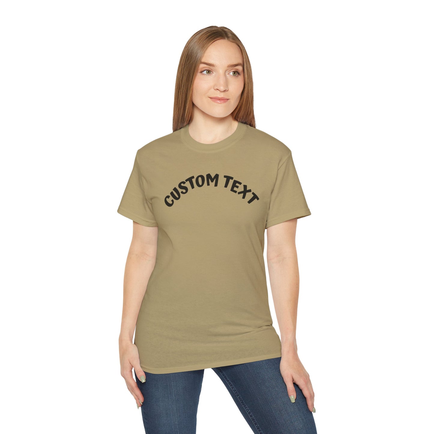 Customizable Unisex Ultra Cotton Tee, Personalized T-Shirt, Gift for Him or Her, Everyday Wear, Trendy Fashion Statement