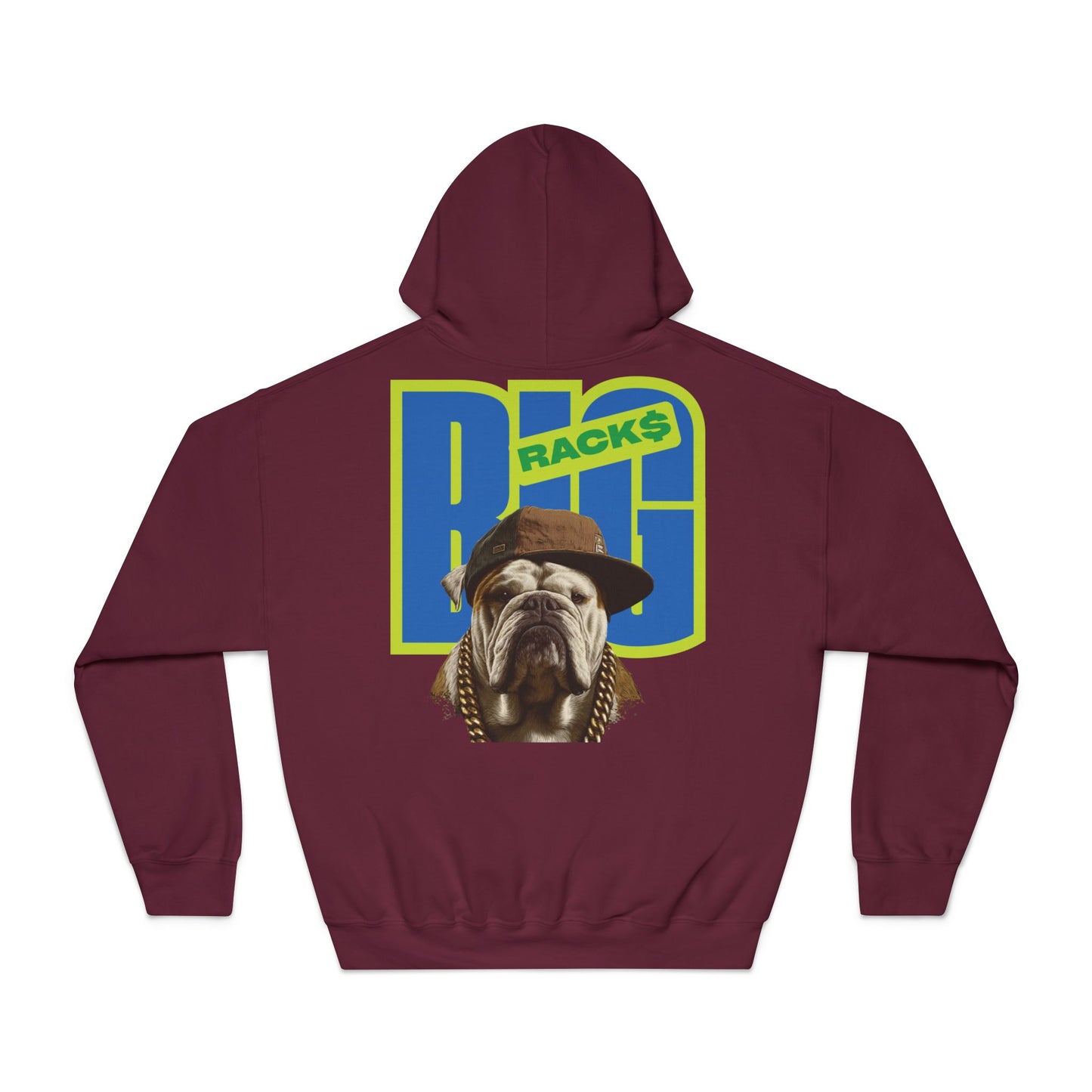 LA & BIG RACKS Hooded Sweatshirt, Unisex Hoodie, Funny Sweatshirt, Gift for Dog Lovers, Casual Wear, Streetwear Style