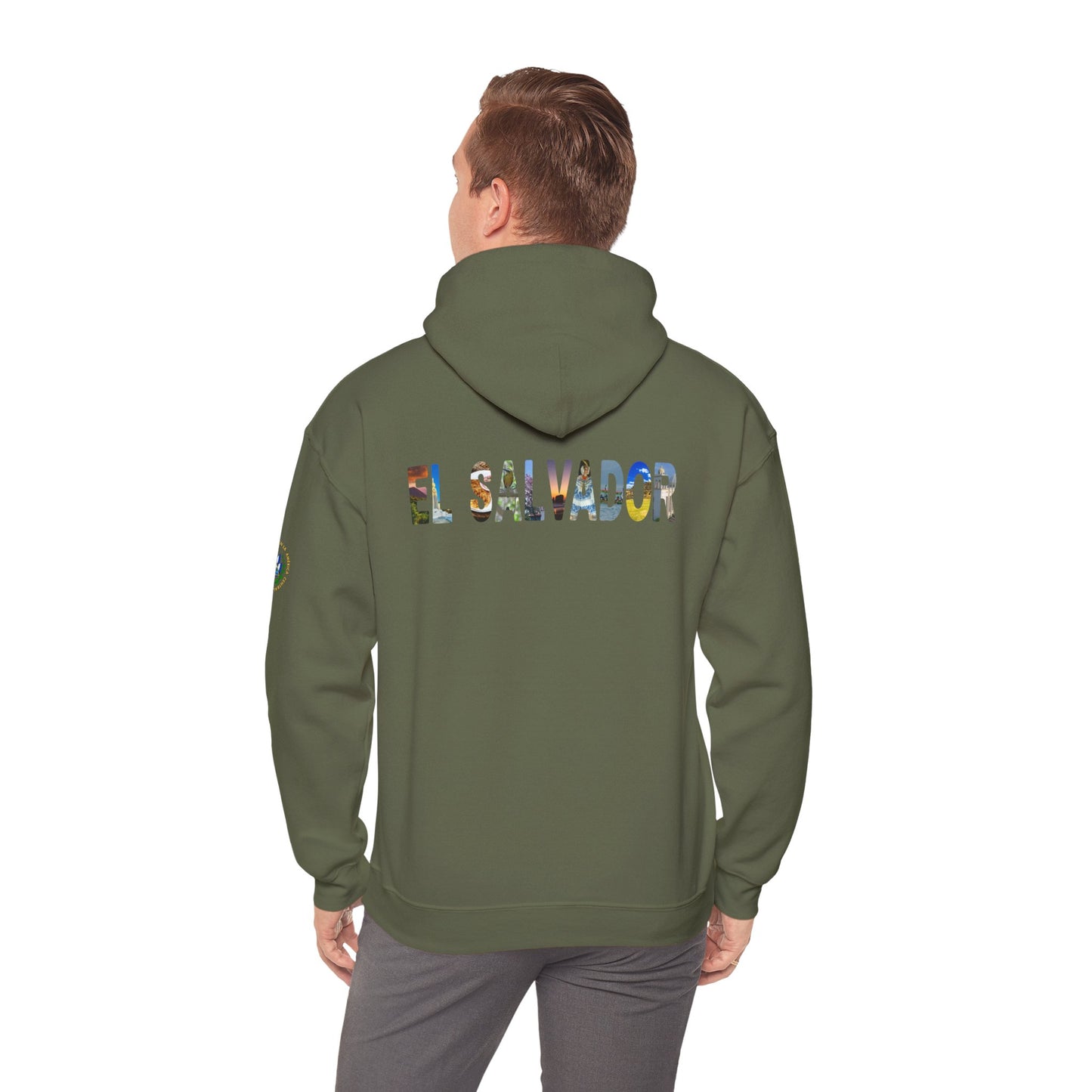El Salvador Graphic Hoodie - Cozy Unisex Sweatshirt for Travel Lovers, Gift for Friends, Casual Wear, Holiday Apparel