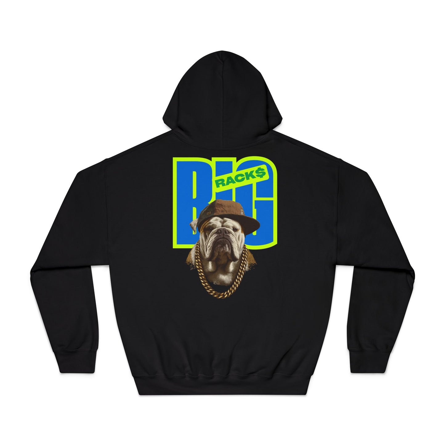 LA & BIG RACKS Hooded Sweatshirt, Unisex Hoodie, Funny Sweatshirt, Gift for Dog Lovers, Casual Wear, Streetwear Style
