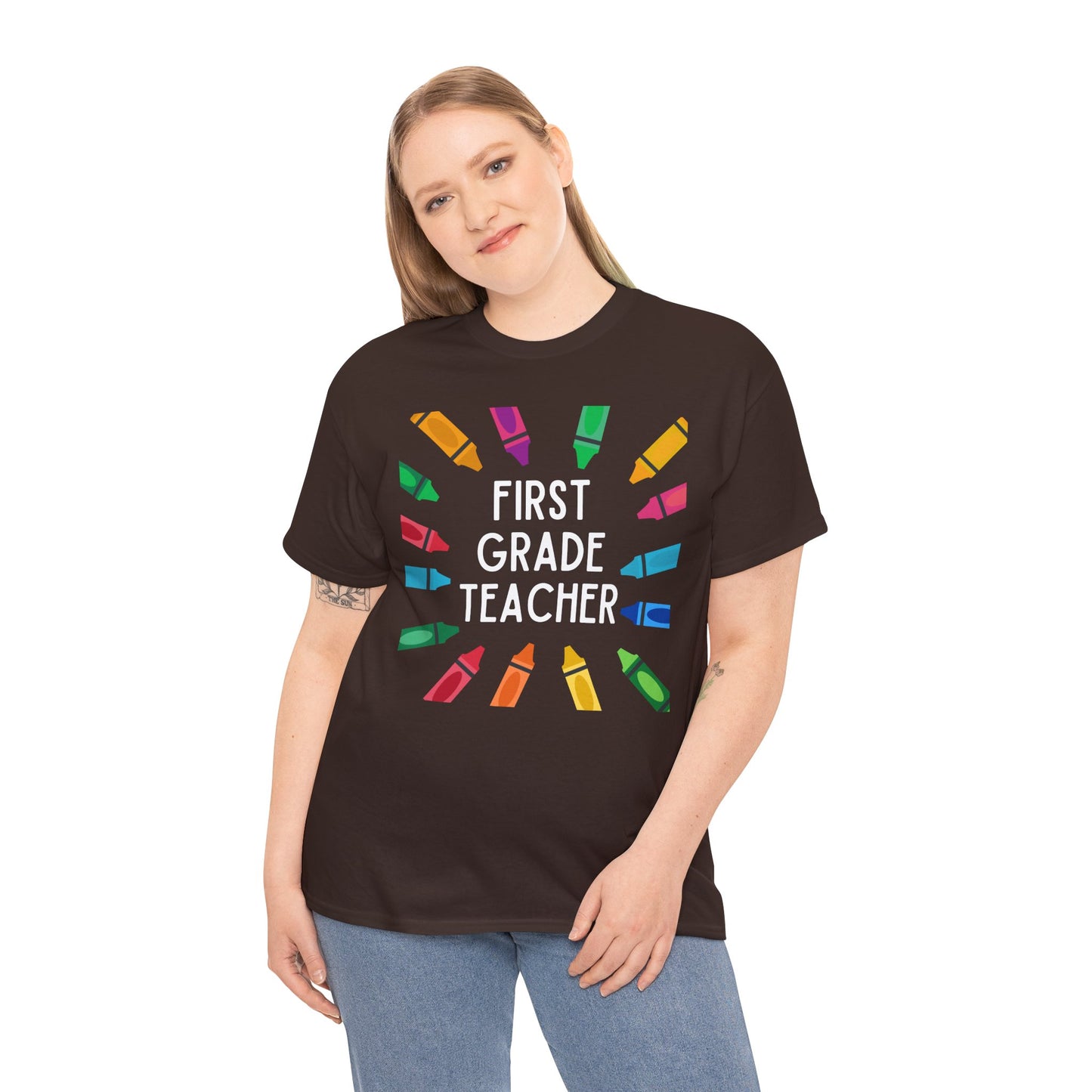 First Grade Teacher Tee - Fun Educational Gift, Classroom Shirt, Back to School Outfit, Teacher Appreciation, Gift for Educators