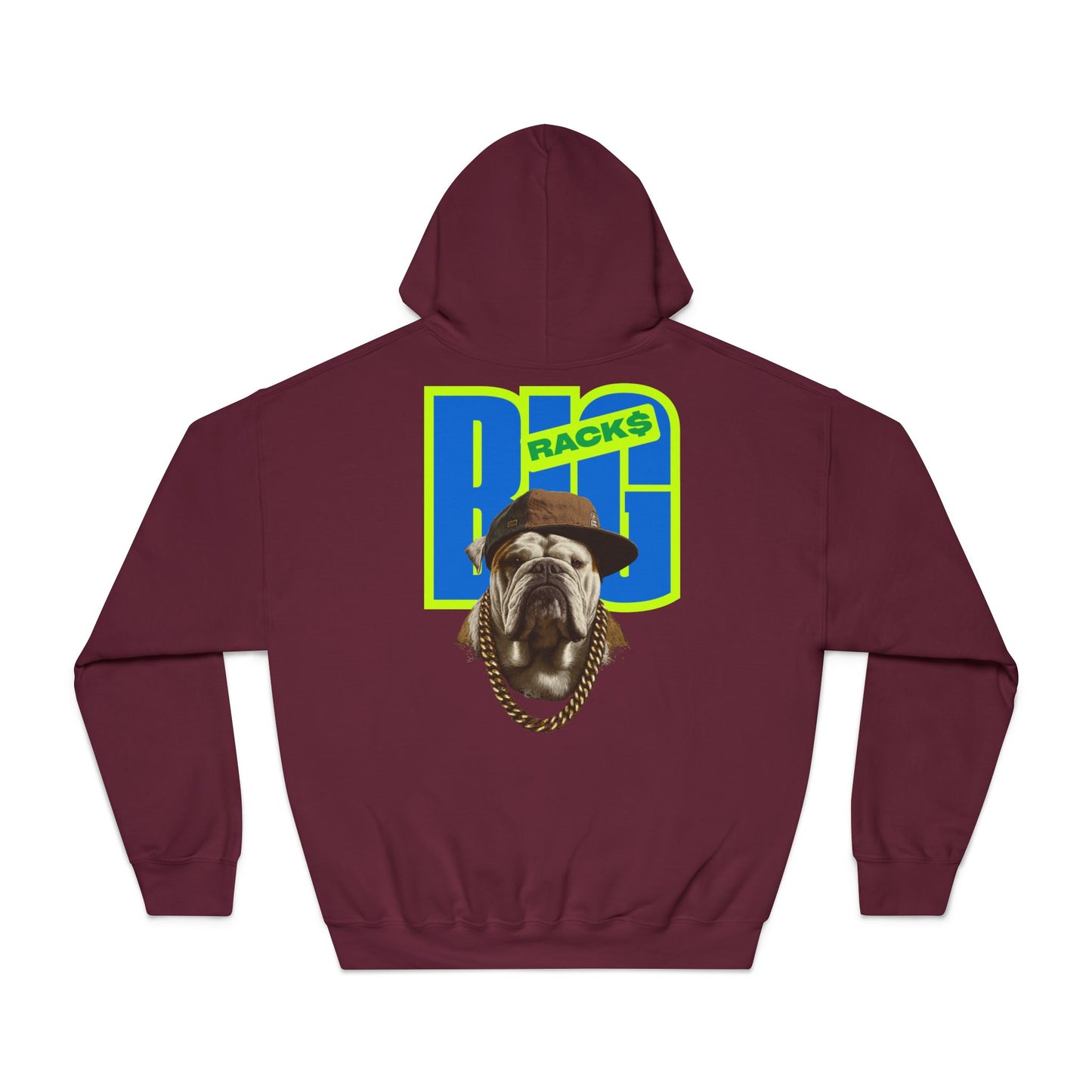 LA & BIG RACKS Hooded Sweatshirt, Unisex Hoodie, Funny Sweatshirt, Gift for Dog Lovers, Casual Wear, Streetwear Style
