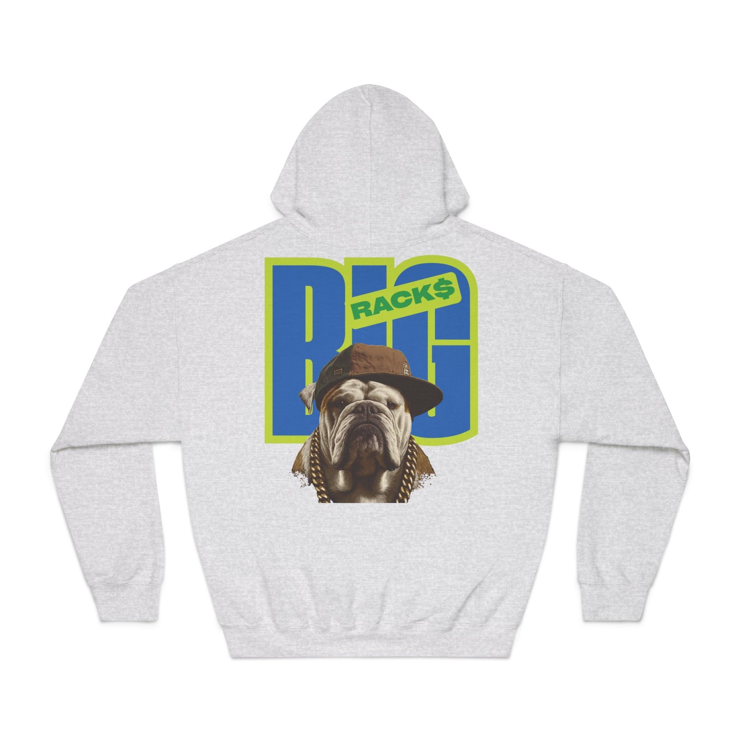 LA & BIG RACKS Hooded Sweatshirt, Unisex Hoodie, Funny Sweatshirt, Gift for Dog Lovers, Casual Wear, Streetwear Style