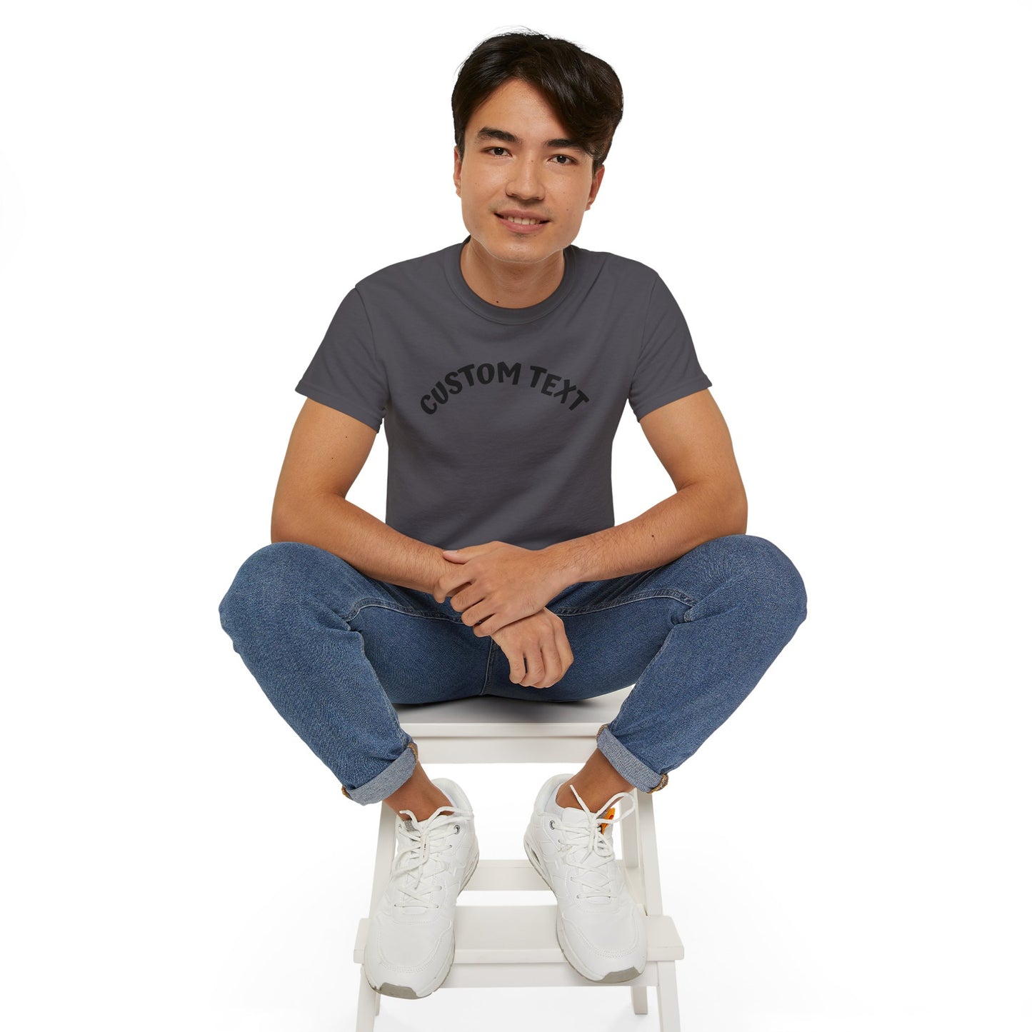Customizable Unisex Ultra Cotton Tee, Personalized T-Shirt, Gift for Him or Her, Everyday Wear, Trendy Fashion Statement