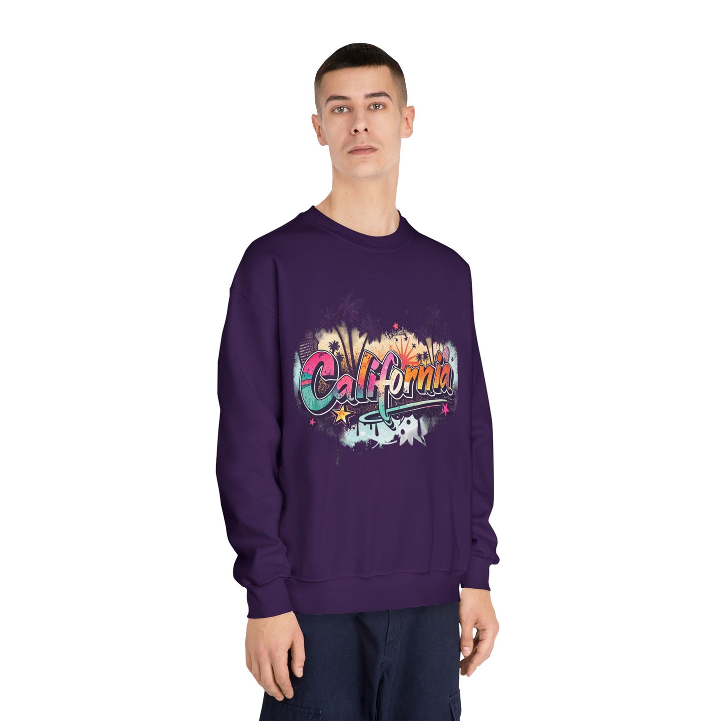 California Vibes Crewneck Sweatshirt | Perfect for Casual Outings, Travel, Spring, Summer, Gift for Friends