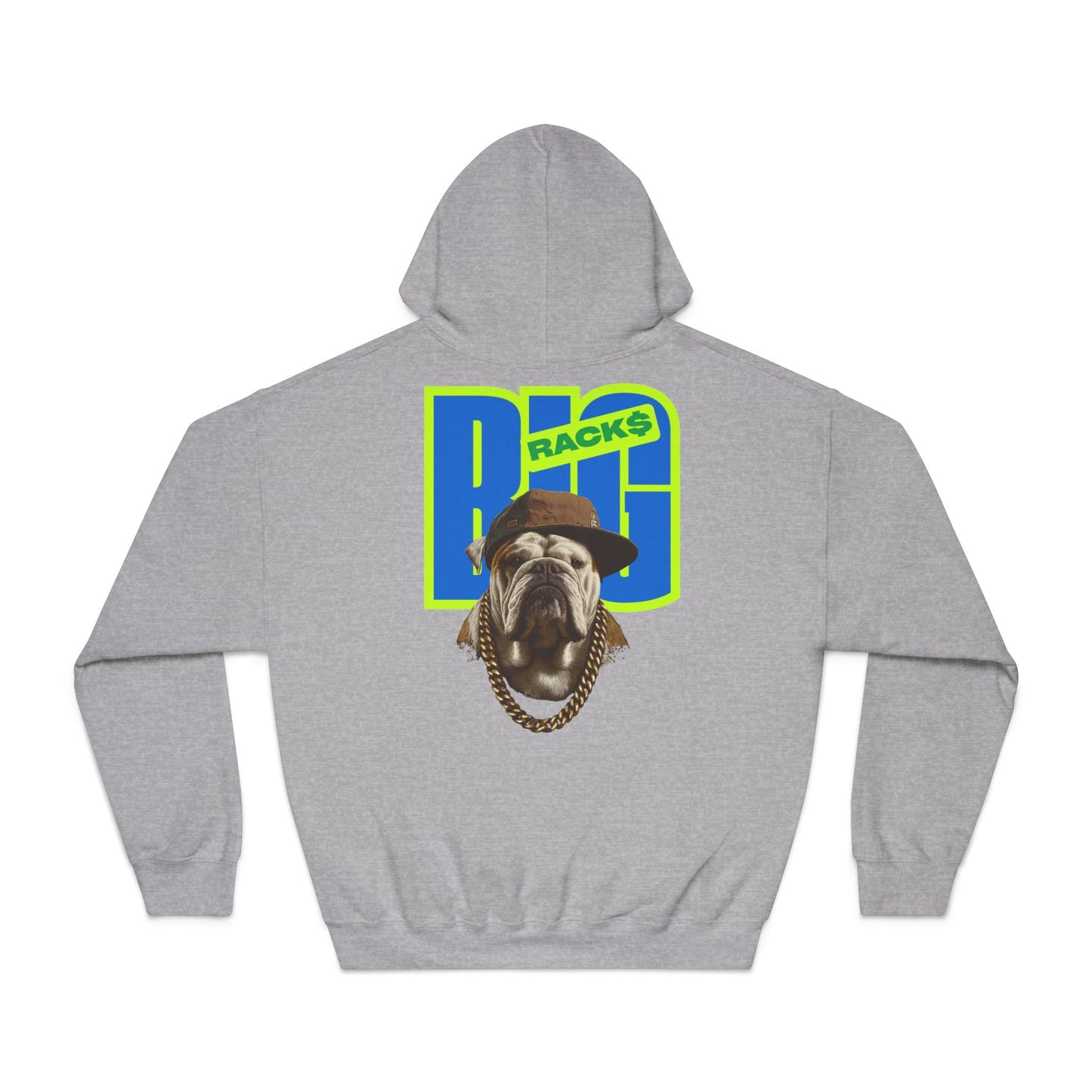 LA & BIG RACKS Hooded Sweatshirt, Unisex Hoodie, Funny Sweatshirt, Gift for Dog Lovers, Casual Wear, Streetwear Style