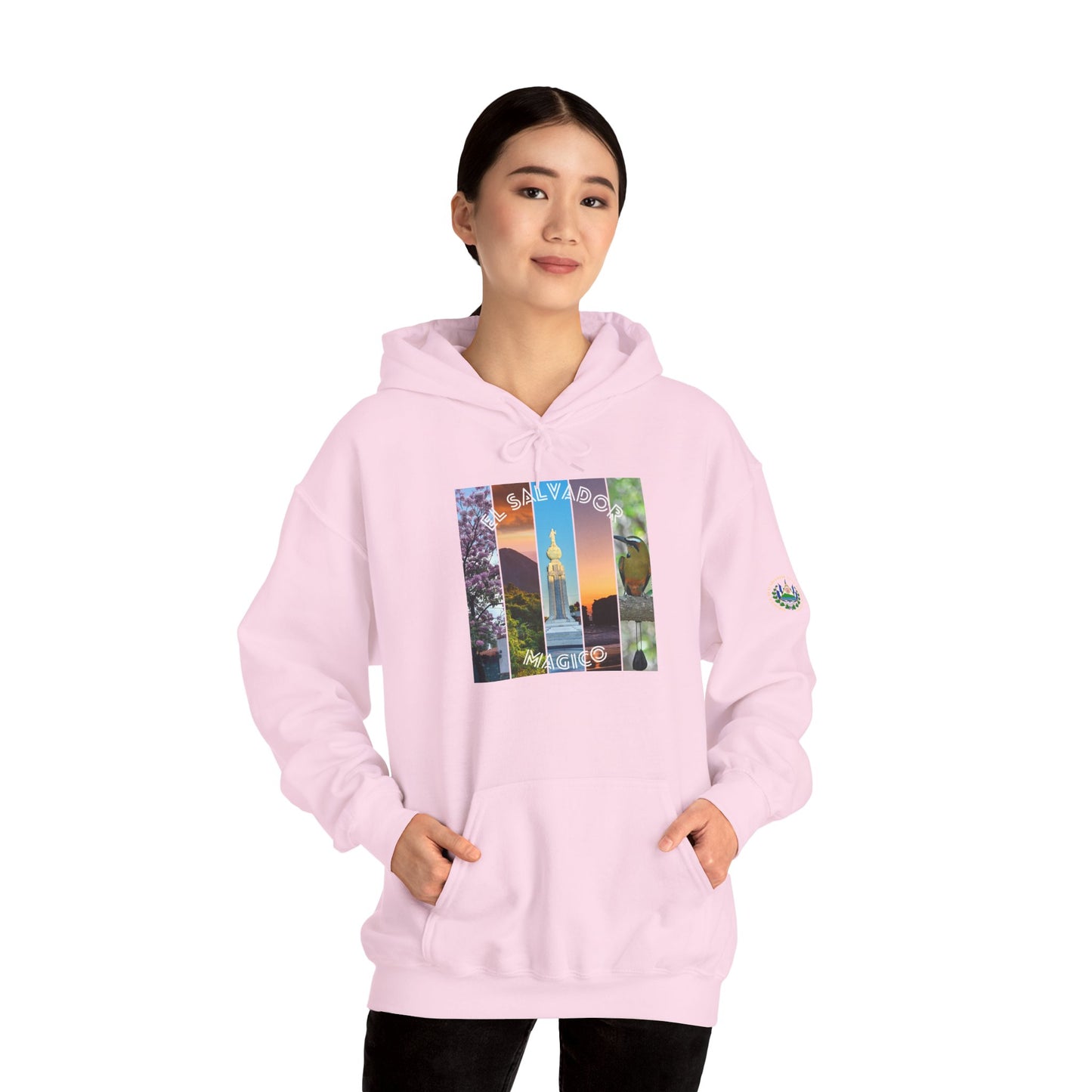 El Salvador Graphic Hoodie - Cozy Unisex Sweatshirt for Travel Lovers, Gift for Friends, Casual Wear, Holiday Apparel