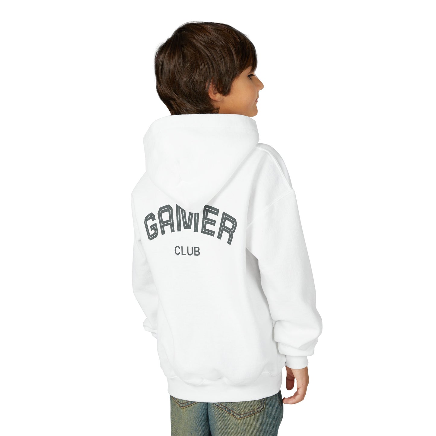 Gamer Club Youth Hoodie | Cool Gift for Gamers | Video Game Sweatshirt | Perfect for Birthdays & Holidays | Casual Comfort