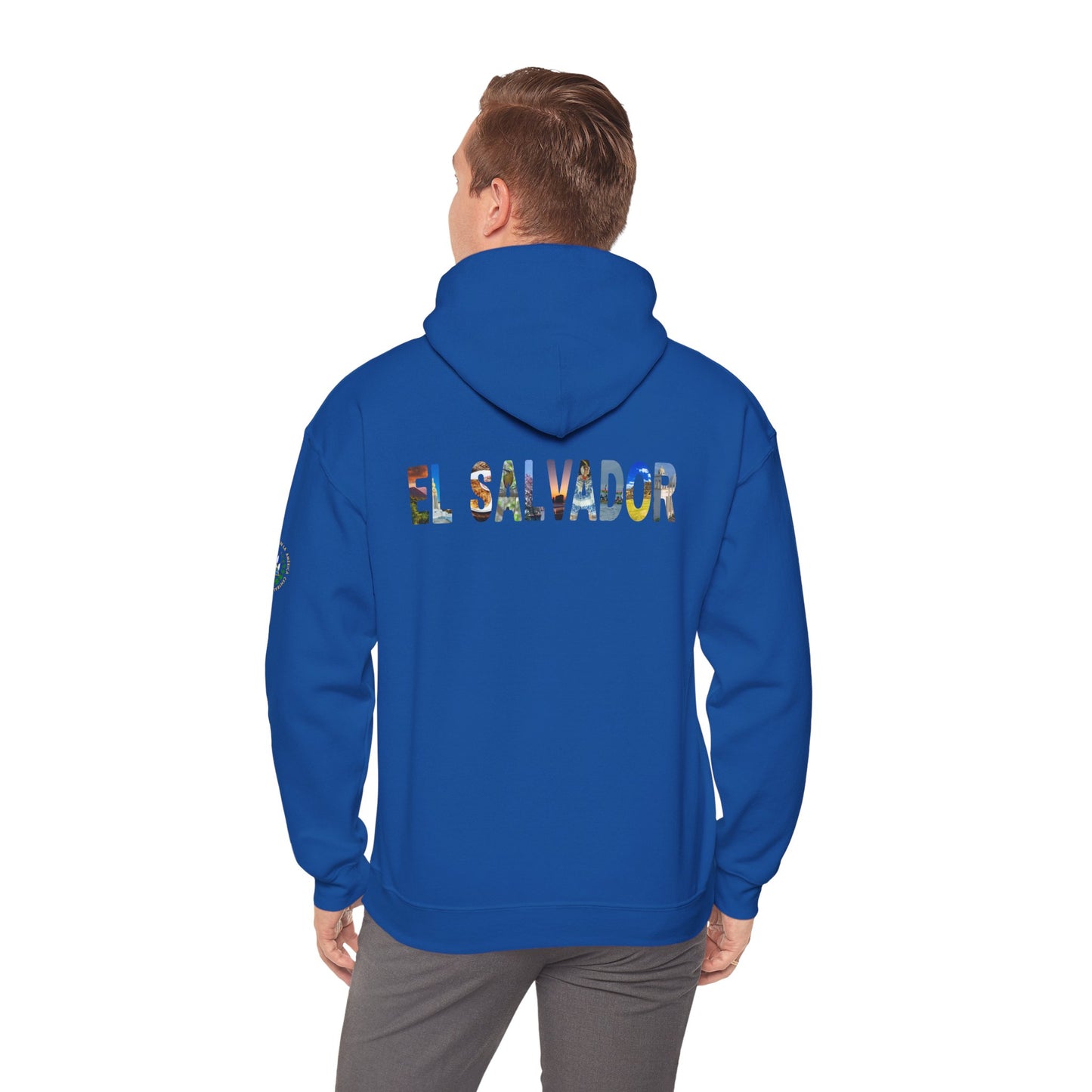 El Salvador Graphic Hoodie - Cozy Unisex Sweatshirt for Travel Lovers, Gift for Friends, Casual Wear, Holiday Apparel