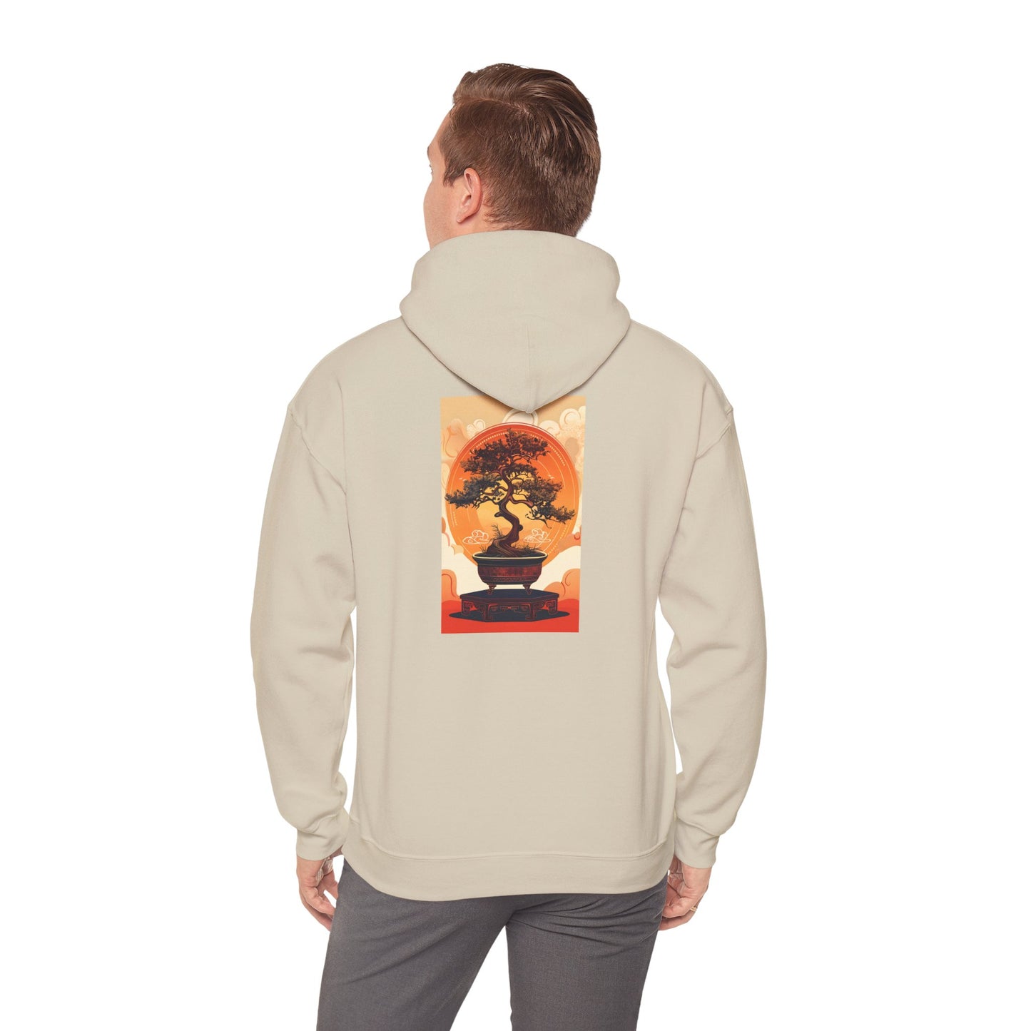 Oriental Tree Unisex Hoodie, Cozy Sweatshirt, Gift for Nature Lovers, Autumn Fashion, Casual Wear, Unique Graphic Apparel