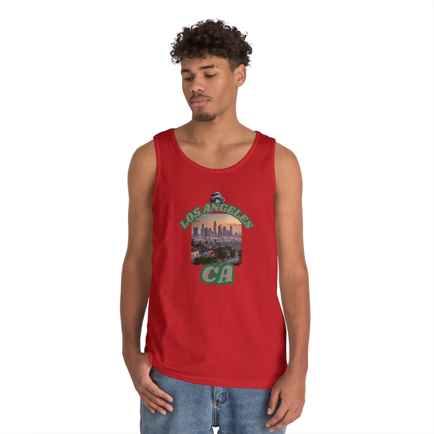 Los Angeles Vintage Graphic Tank Top, Casual Summer Wear, Beach Day Outfit, Vacation Apparel, Gift for Travelers
