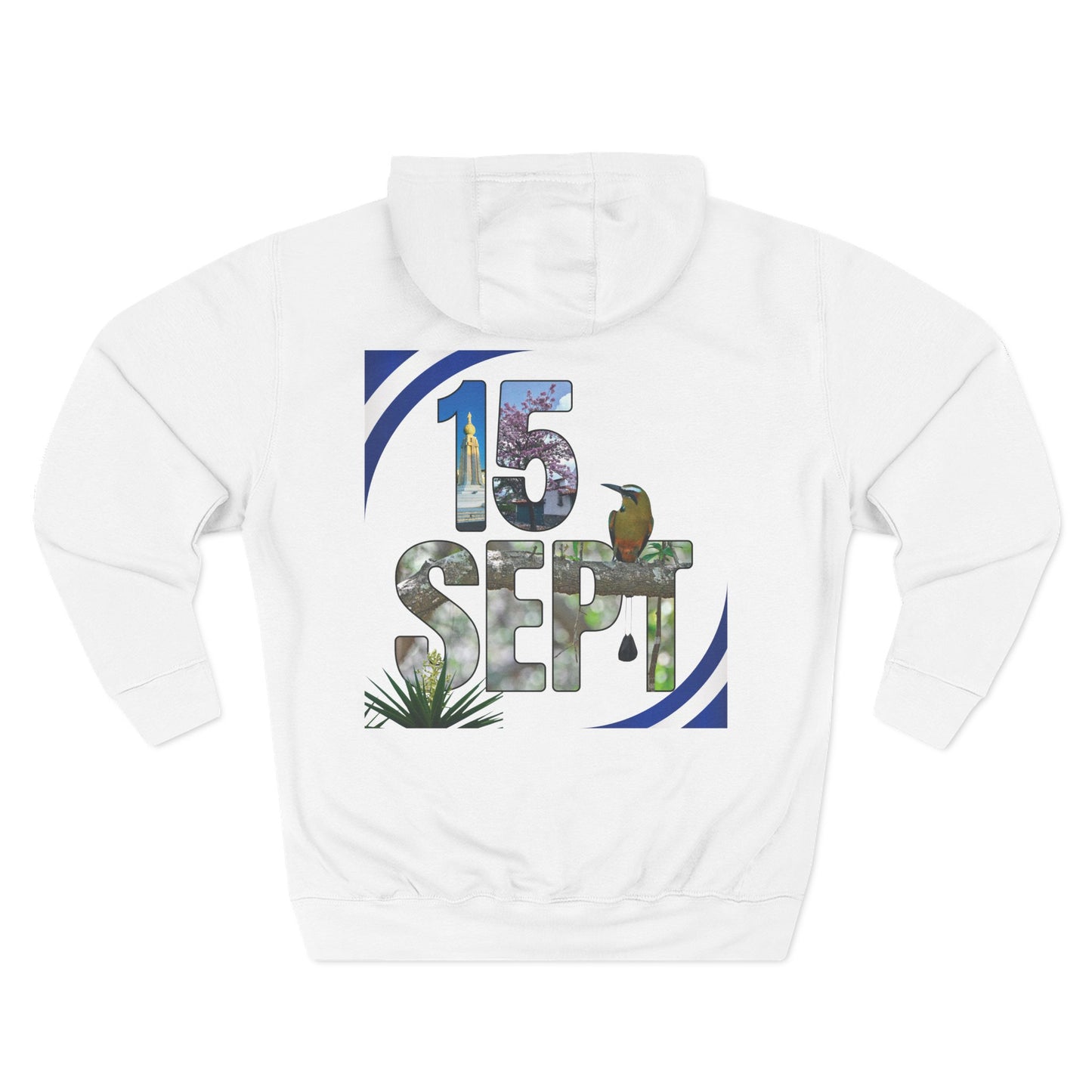 Heartfelt Fleece Hoodie, Celebrate Salvadorean Independence, Fall Wardrobe Essential, Cozy Gift for Nature Lovers, Perfect for September Events