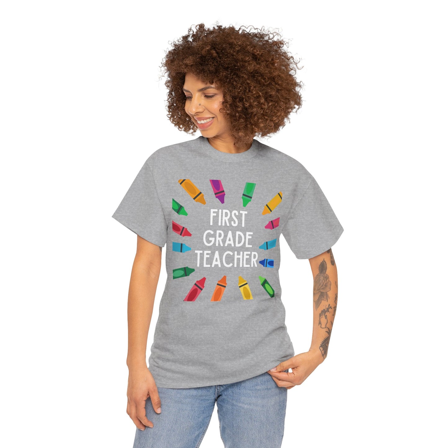 First Grade Teacher Tee - Fun Educational Gift, Classroom Shirt, Back to School Outfit, Teacher Appreciation, Gift for Educators