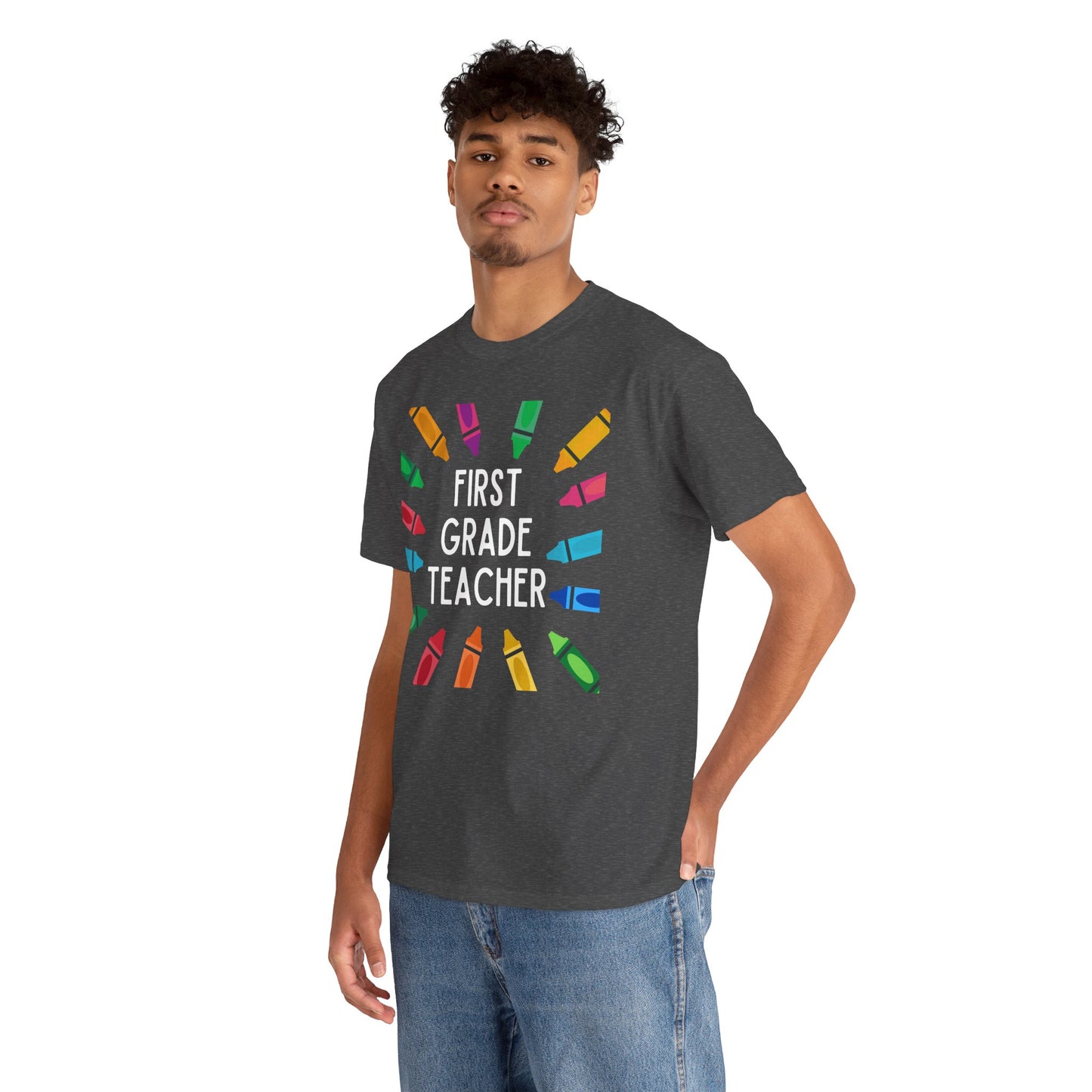 First Grade Teacher Tee - Fun Educational Gift, Classroom Shirt, Back to School Outfit, Teacher Appreciation, Gift for Educators