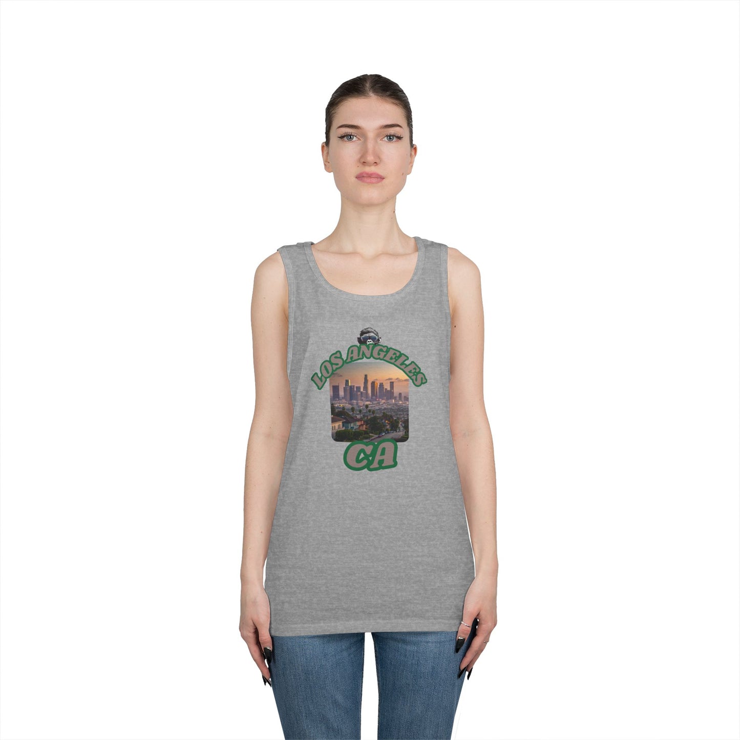 Los Angeles Vintage Graphic Tank Top, Casual Summer Wear, Beach Day Outfit, Vacation Apparel, Gift for Travelers