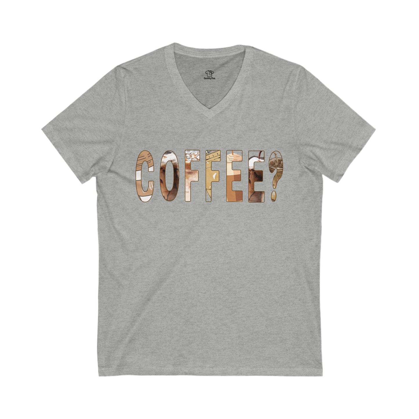 Coffee Lover V-Neck Tee, Unisex T-Shirt for Baristas, Gift for Coffee Enthusiasts, Cute Coffee Shirt, Funny Coffee Apparel