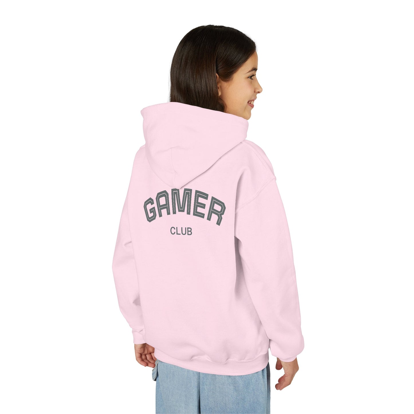 Gamer Club Youth Hoodie | Cool Gift for Gamers | Video Game Sweatshirt | Perfect for Birthdays & Holidays | Casual Comfort