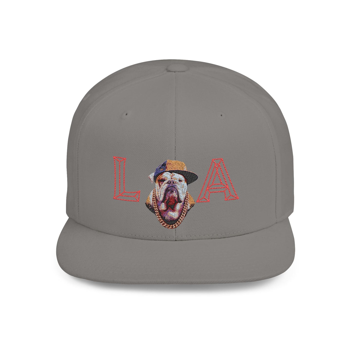 LA Graphic Flat Bill Snapback Hat, Trendy Urban Cap for Fashion Lovers, Perfect Gift for Birthdays, Summer Events, Street Style