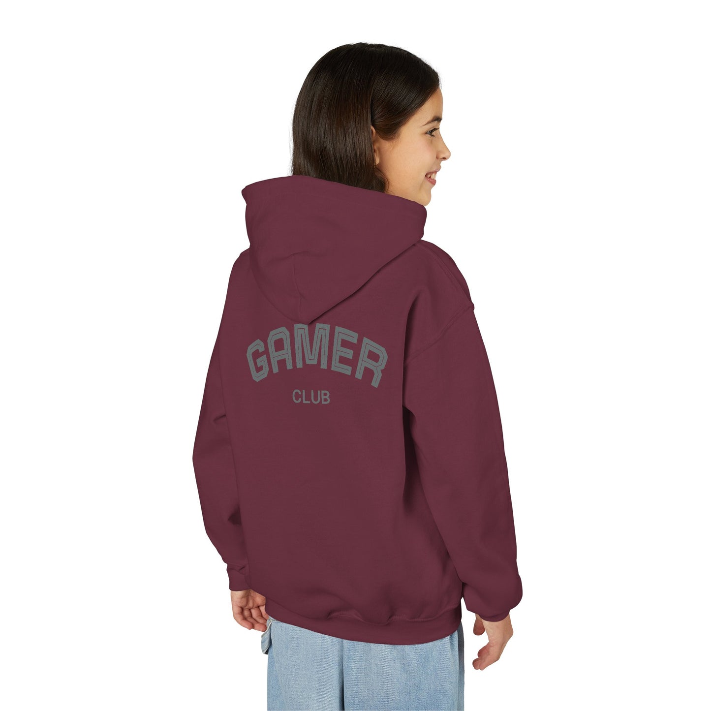Gamer Club Youth Hoodie | Cool Gift for Gamers | Video Game Sweatshirt | Perfect for Birthdays & Holidays | Casual Comfort