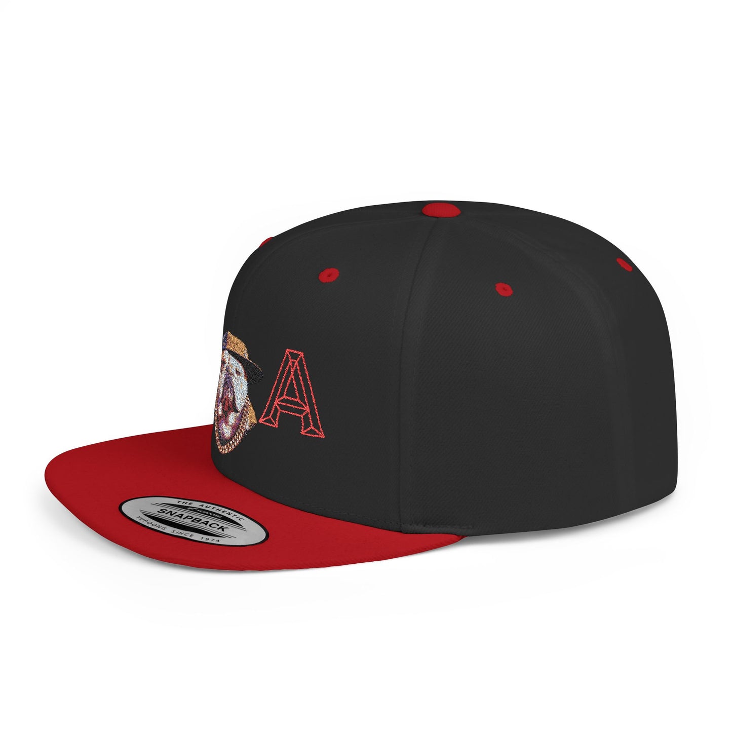 LA Graphic Flat Bill Snapback Hat, Trendy Urban Cap for Fashion Lovers, Perfect Gift for Birthdays, Summer Events, Street Style