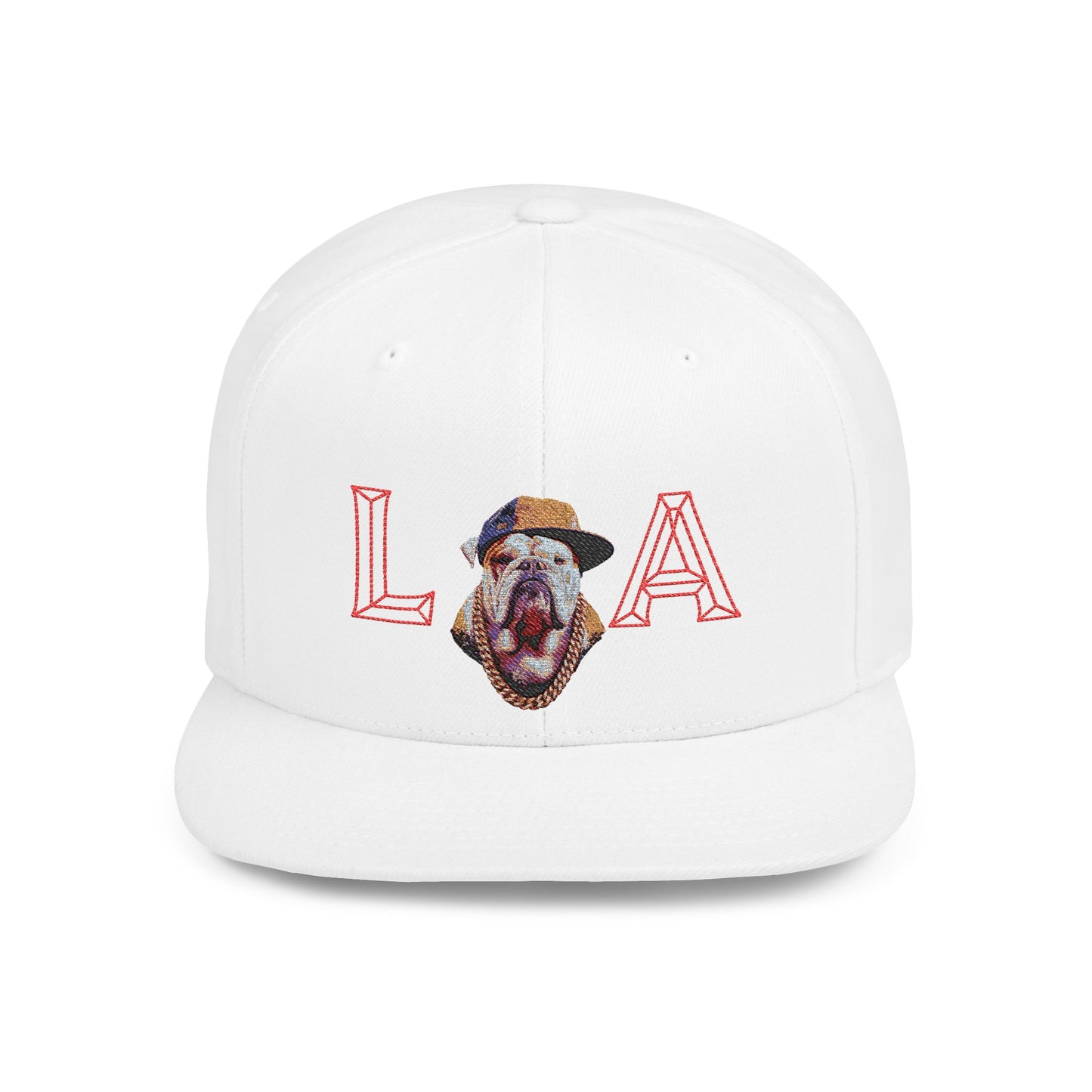 LA Graphic Flat Bill Snapback Hat, Trendy Urban Cap for Fashion Lovers, Perfect Gift for Birthdays, Summer Events, Street Style
