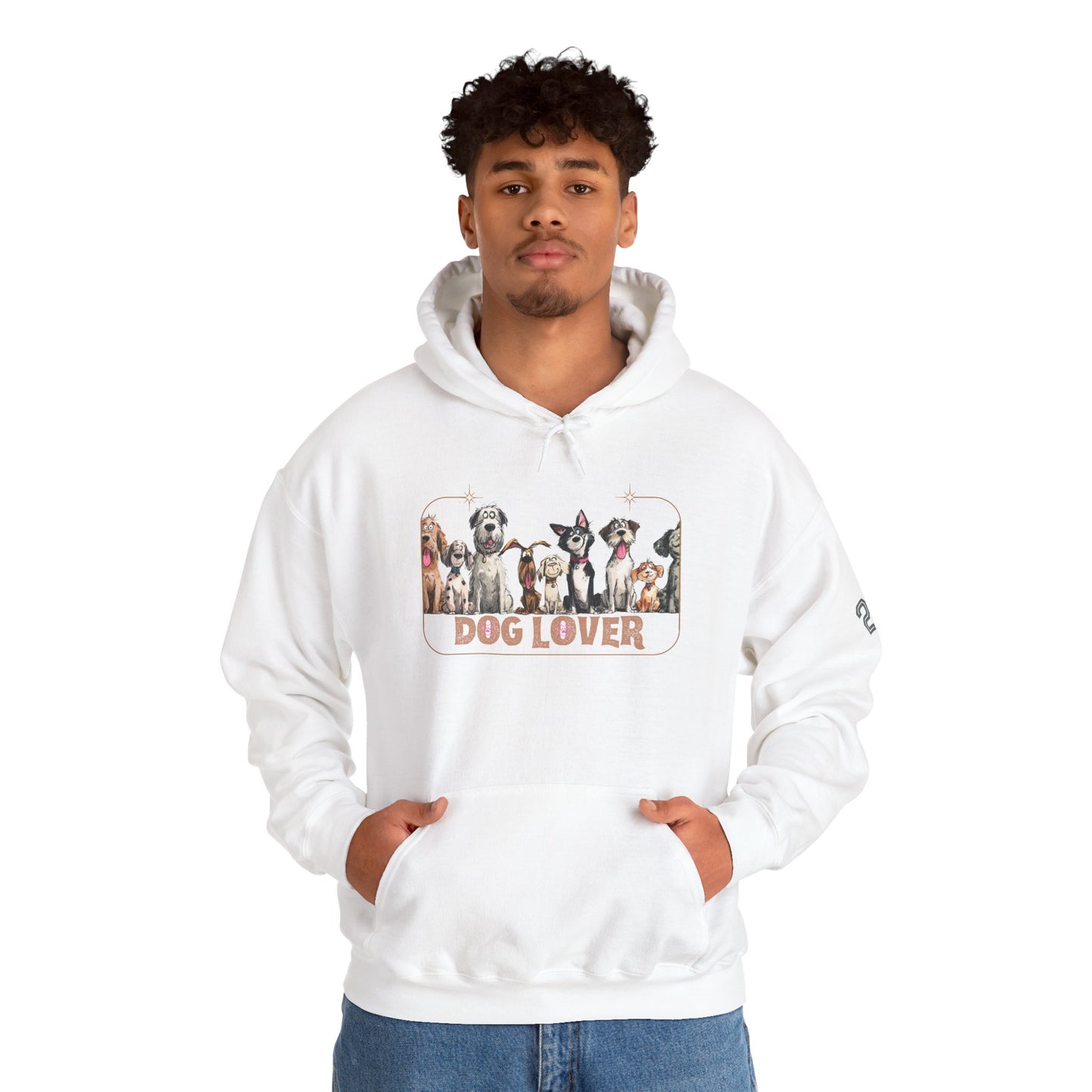 Dog Lover Hooded Sweatshirt - Cozy Gift for Pet Owners, Animal Lover Apparel, Casual Style, Warm Hoodie for Dog Lovers