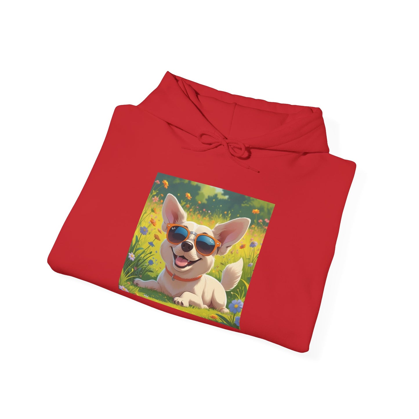 Playful Corgi Sweatshirt, Cozy Hoodie, Dog Lover Gift, Cute Pet Apparel, California Style, Sunglasses Dog Design