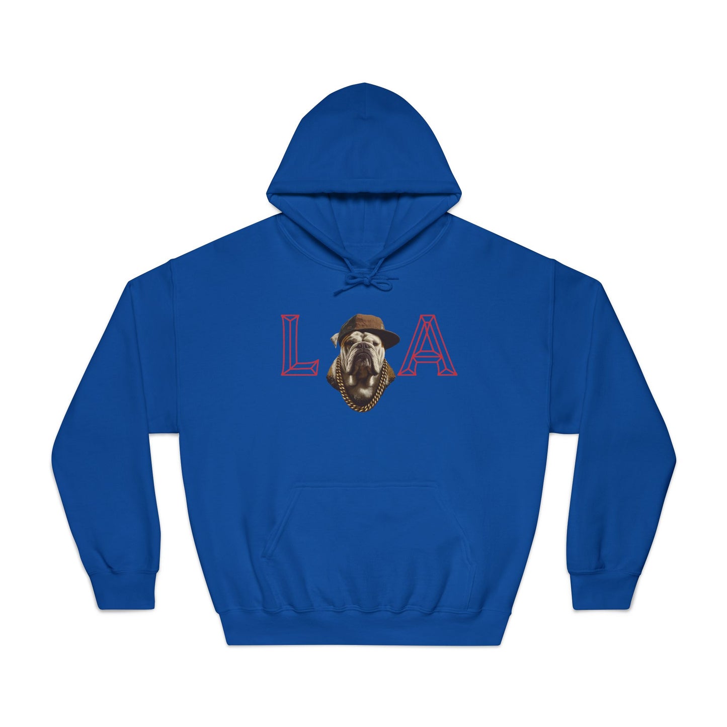 LA & BIG RACKS Hooded Sweatshirt, Unisex Hoodie, Funny Sweatshirt, Gift for Dog Lovers, Casual Wear, Streetwear Style