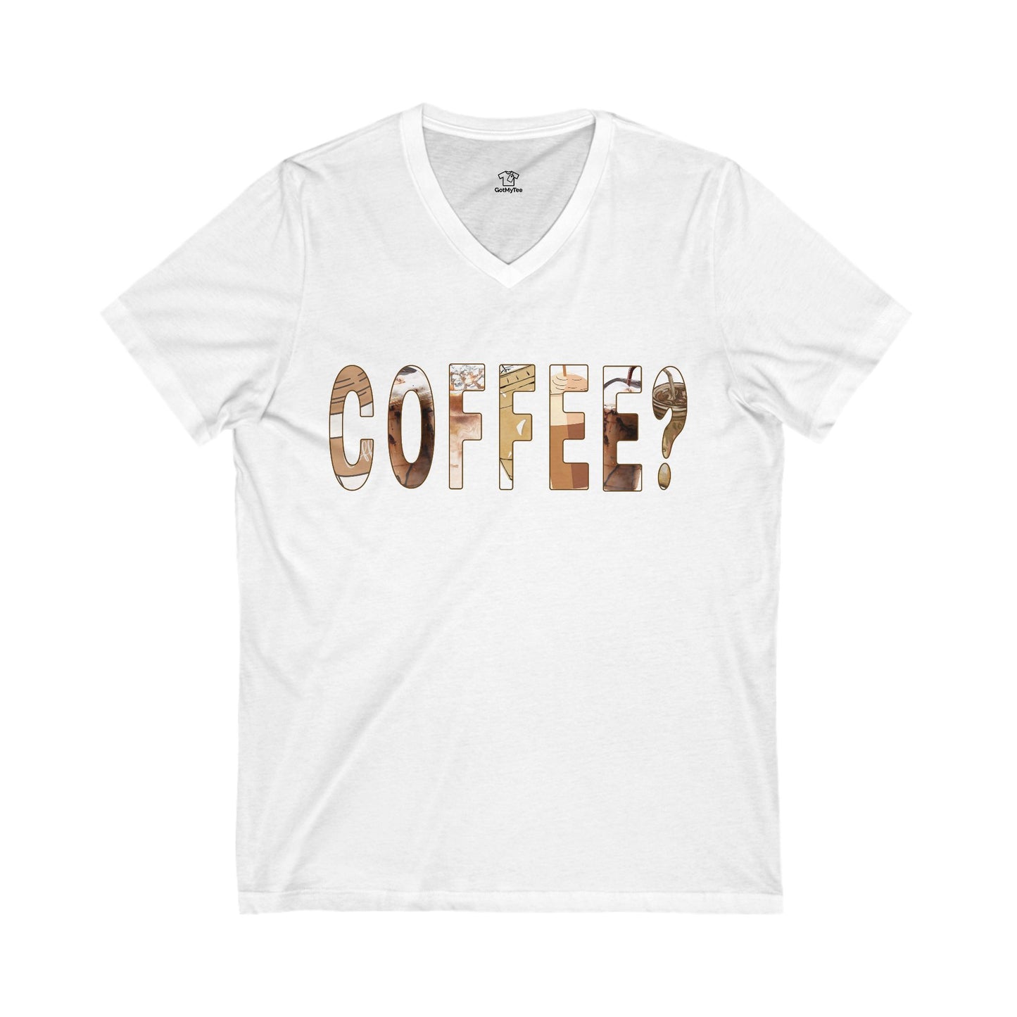 Coffee Lover V-Neck Tee, Unisex T-Shirt for Baristas, Gift for Coffee Enthusiasts, Cute Coffee Shirt, Funny Coffee Apparel