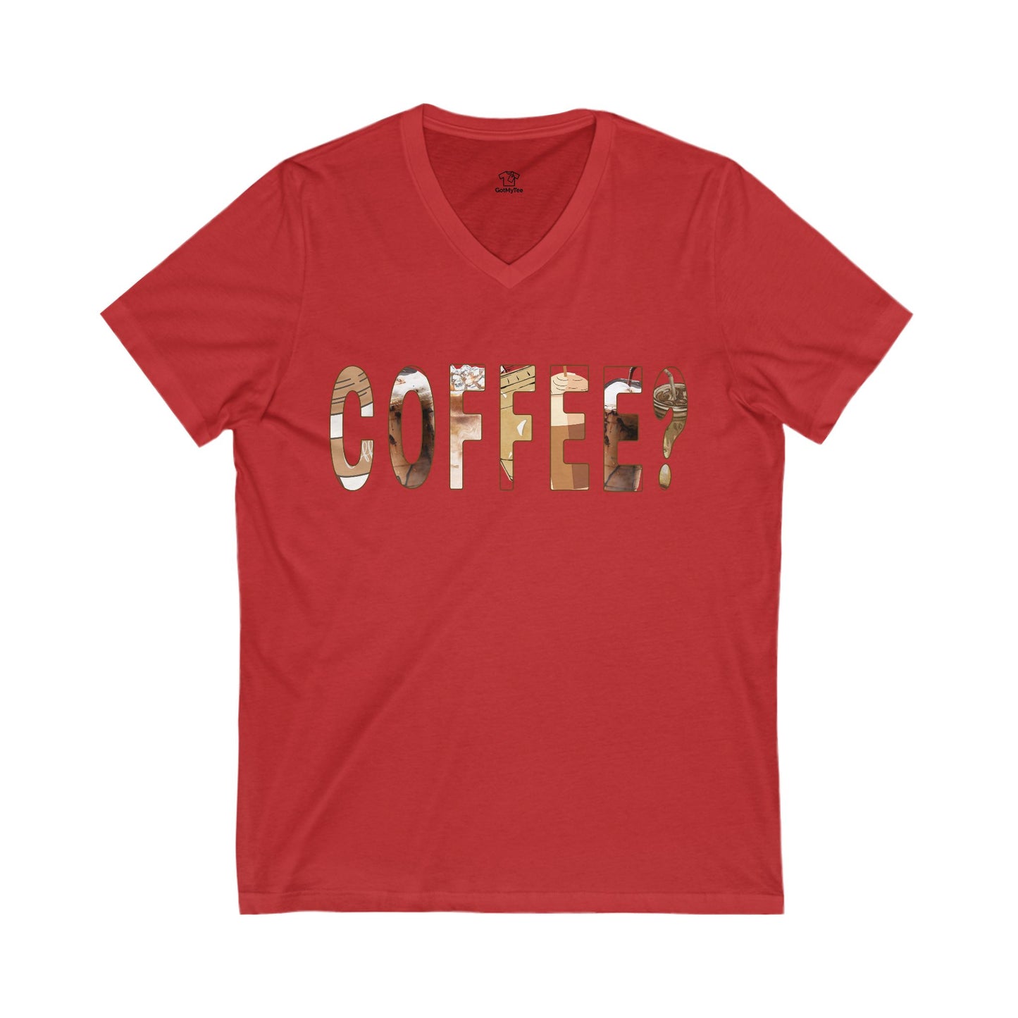 Coffee Lover V-Neck Tee, Unisex T-Shirt for Baristas, Gift for Coffee Enthusiasts, Cute Coffee Shirt, Funny Coffee Apparel