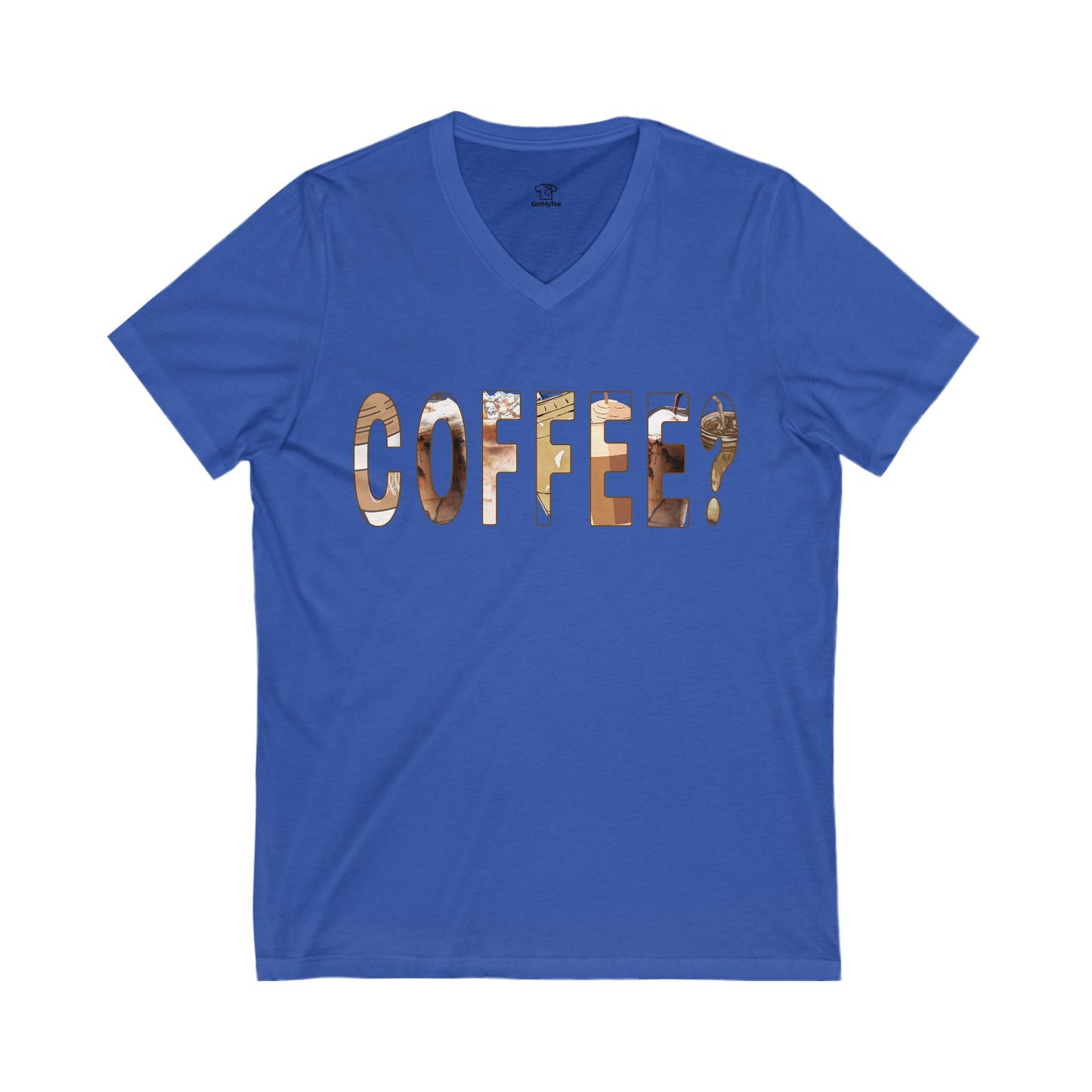Coffee Lover V-Neck Tee, Unisex T-Shirt for Baristas, Gift for Coffee Enthusiasts, Cute Coffee Shirt, Funny Coffee Apparel