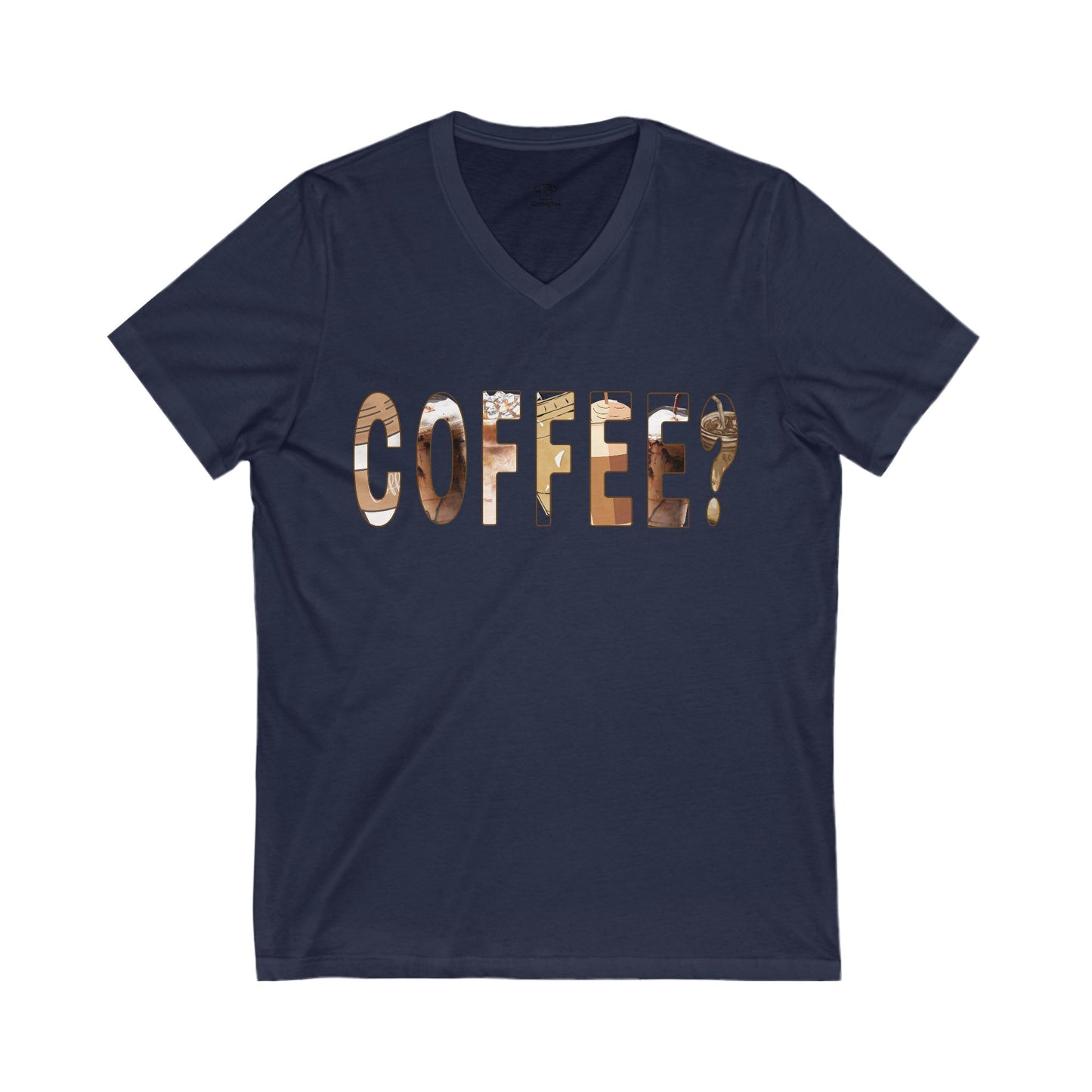 Coffee Lover V-Neck Tee, Unisex T-Shirt for Baristas, Gift for Coffee Enthusiasts, Cute Coffee Shirt, Funny Coffee Apparel