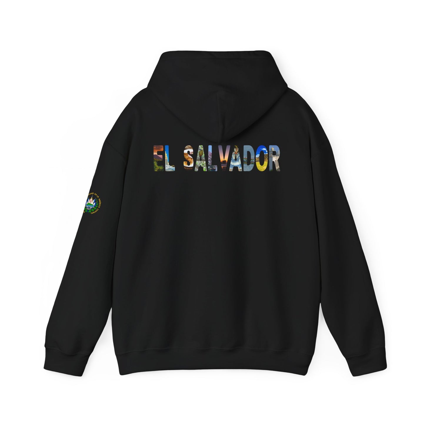 El Salvador Graphic Hoodie - Cozy Unisex Sweatshirt for Travel Lovers, Gift for Friends, Casual Wear, Holiday Apparel