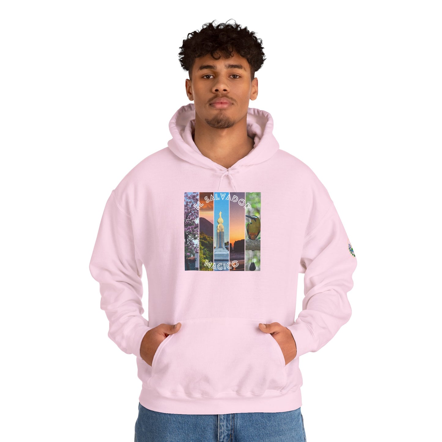 El Salvador Graphic Hoodie - Cozy Unisex Sweatshirt for Travel Lovers, Gift for Friends, Casual Wear, Holiday Apparel