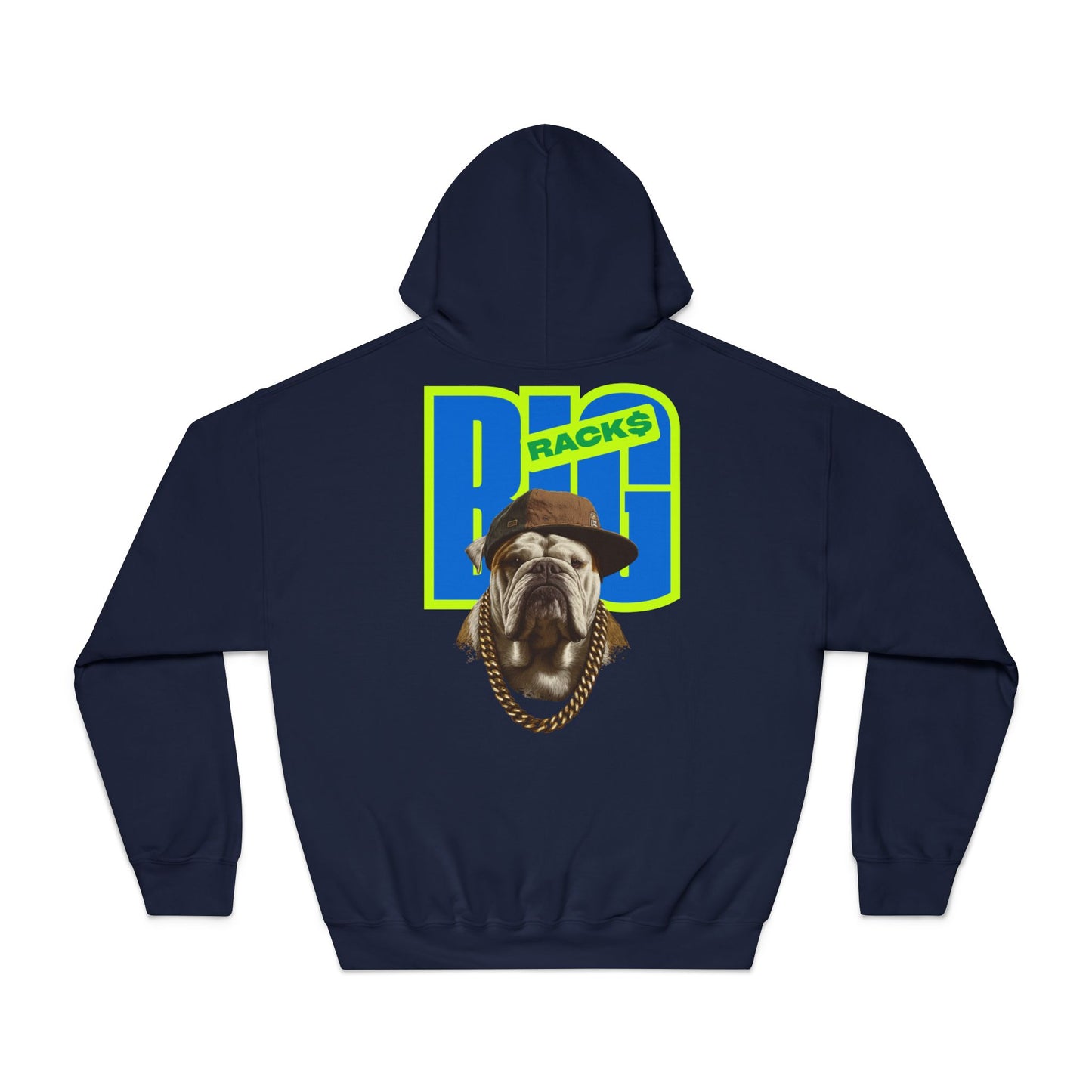 LA & BIG RACKS Hooded Sweatshirt, Unisex Hoodie, Funny Sweatshirt, Gift for Dog Lovers, Casual Wear, Streetwear Style