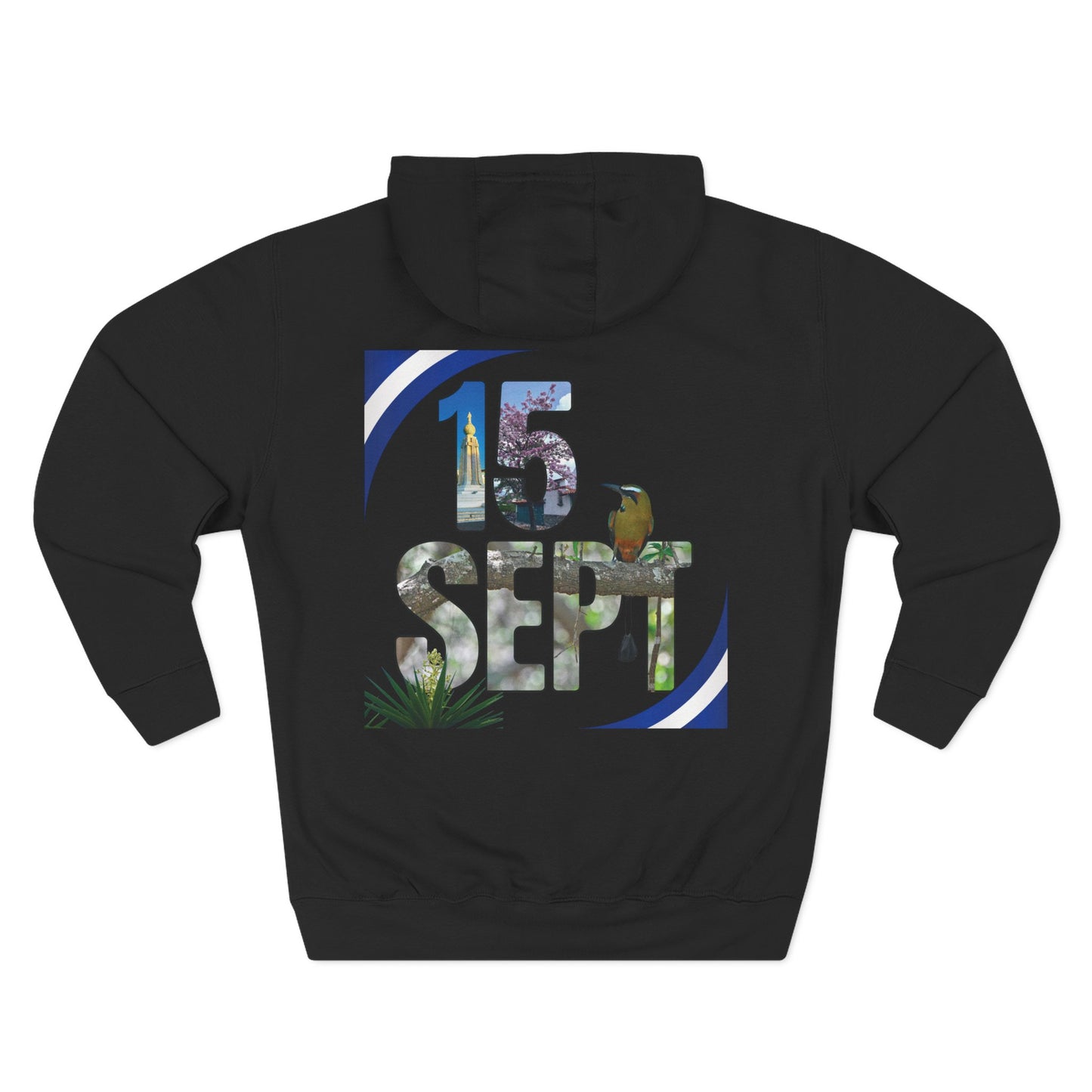 Heartfelt Fleece Hoodie, Celebrate Salvadorean Independence, Fall Wardrobe Essential, Cozy Gift for Nature Lovers, Perfect for September Events