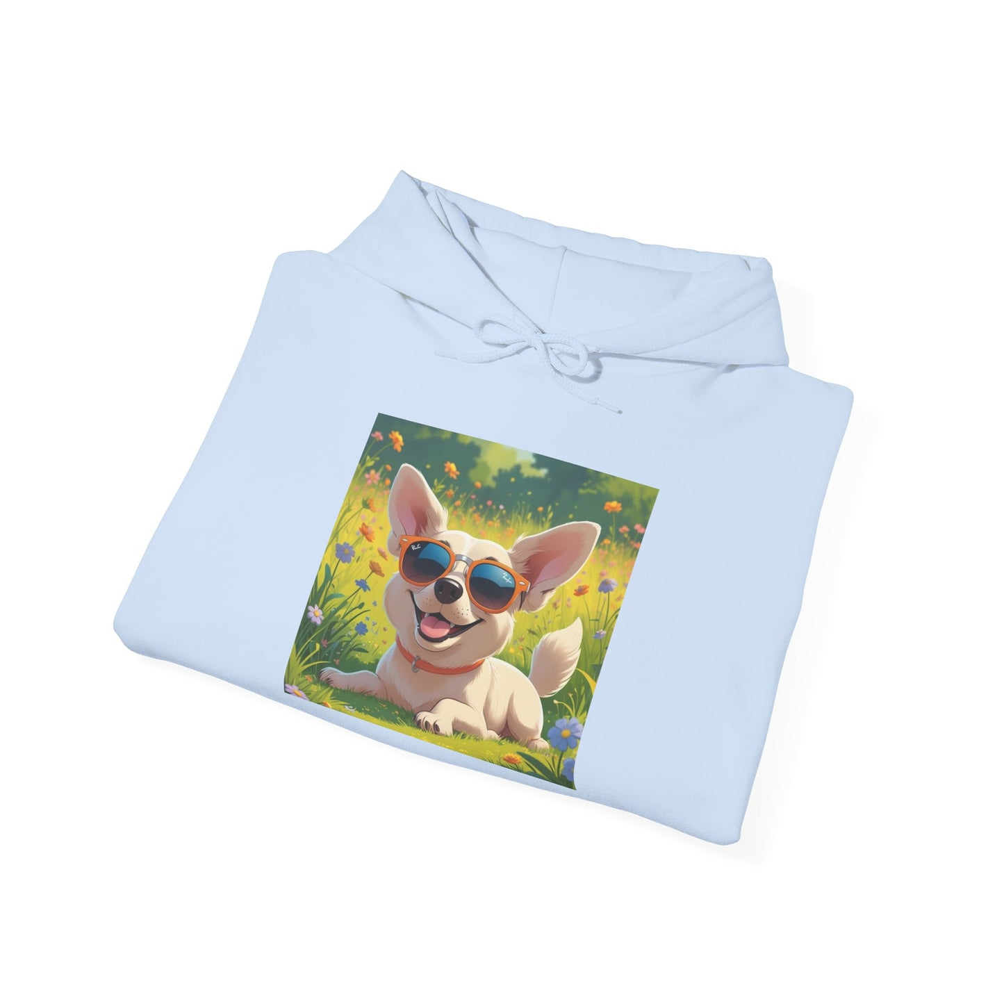 Playful Corgi Sweatshirt, Cozy Hoodie, Dog Lover Gift, Cute Pet Apparel, California Style, Sunglasses Dog Design